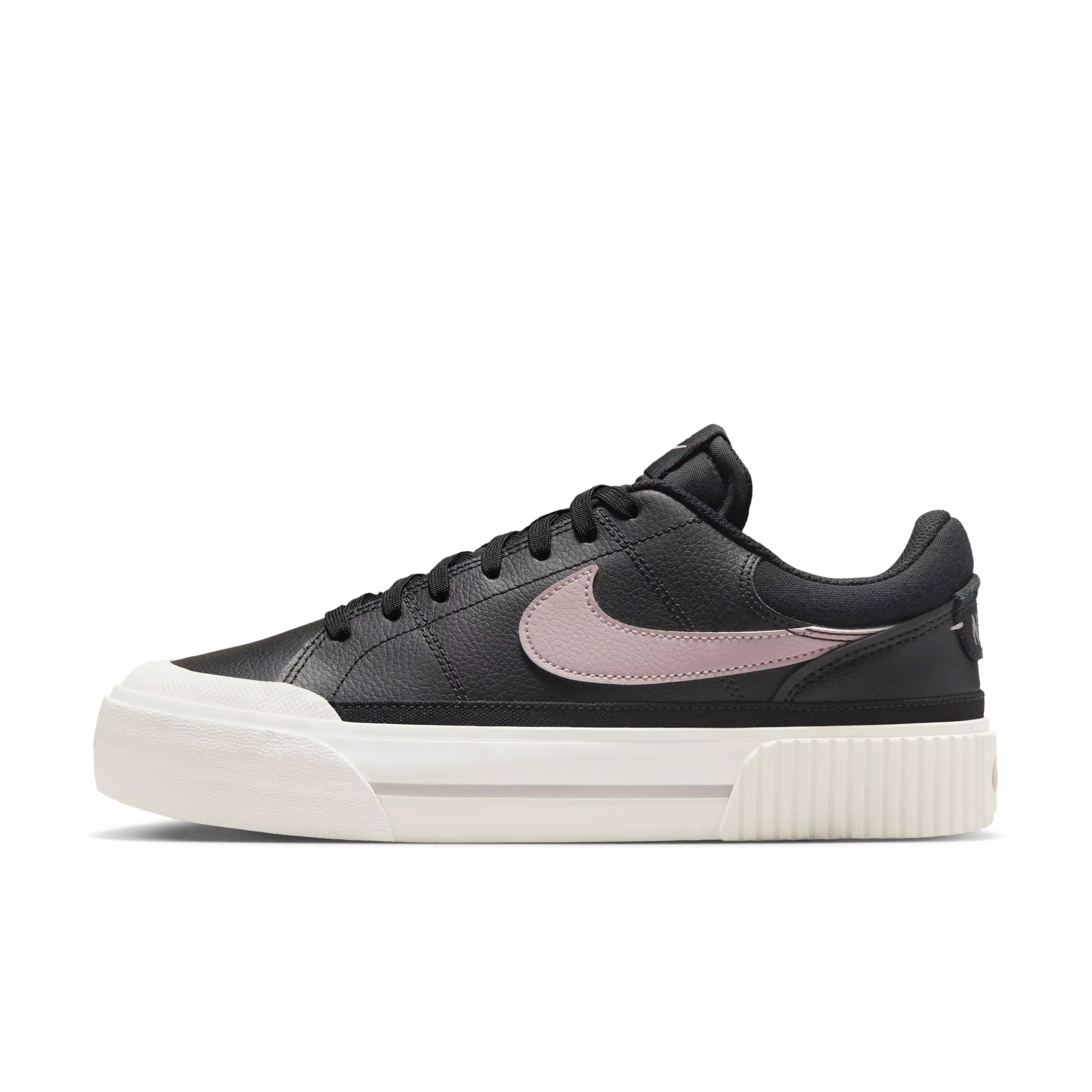 Nike Court Legacy Lift "Black/Sail/Platinum Violet" Women's Shoe - BLACK/SAIL/VIOLET