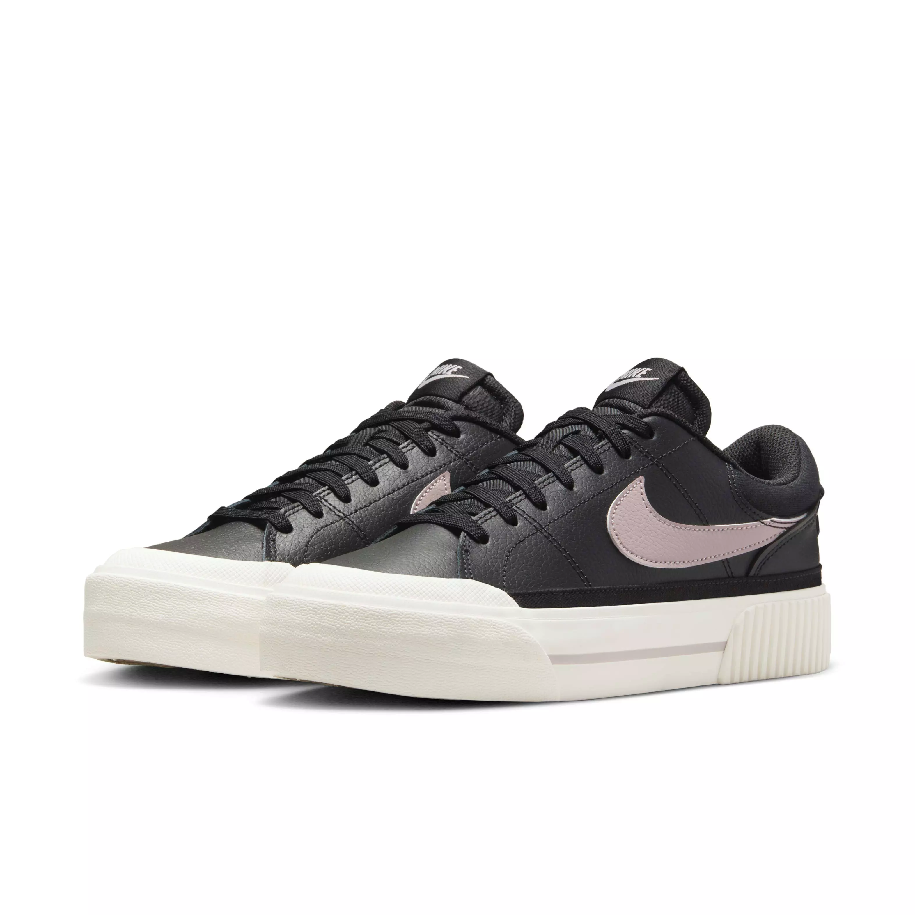 Nike Court Legacy Lift "Black/Sail/Platinum Violet" Women's Shoe - BLACK/SAIL/VIOLET
