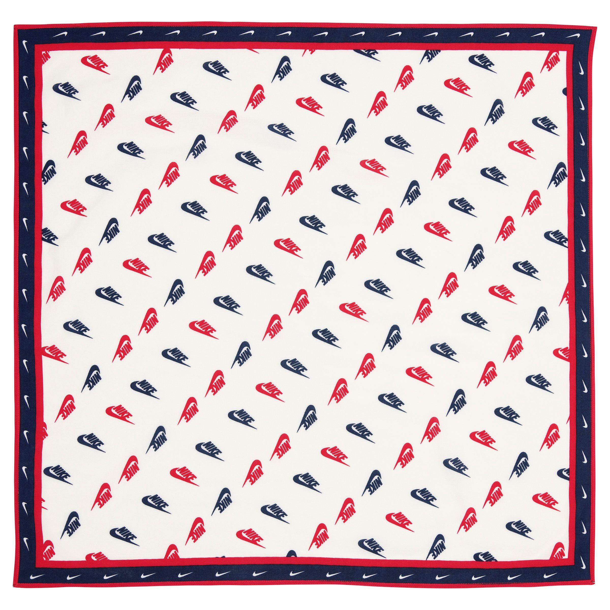 Nike Printed Cotton White/Red/Blue Bandana
