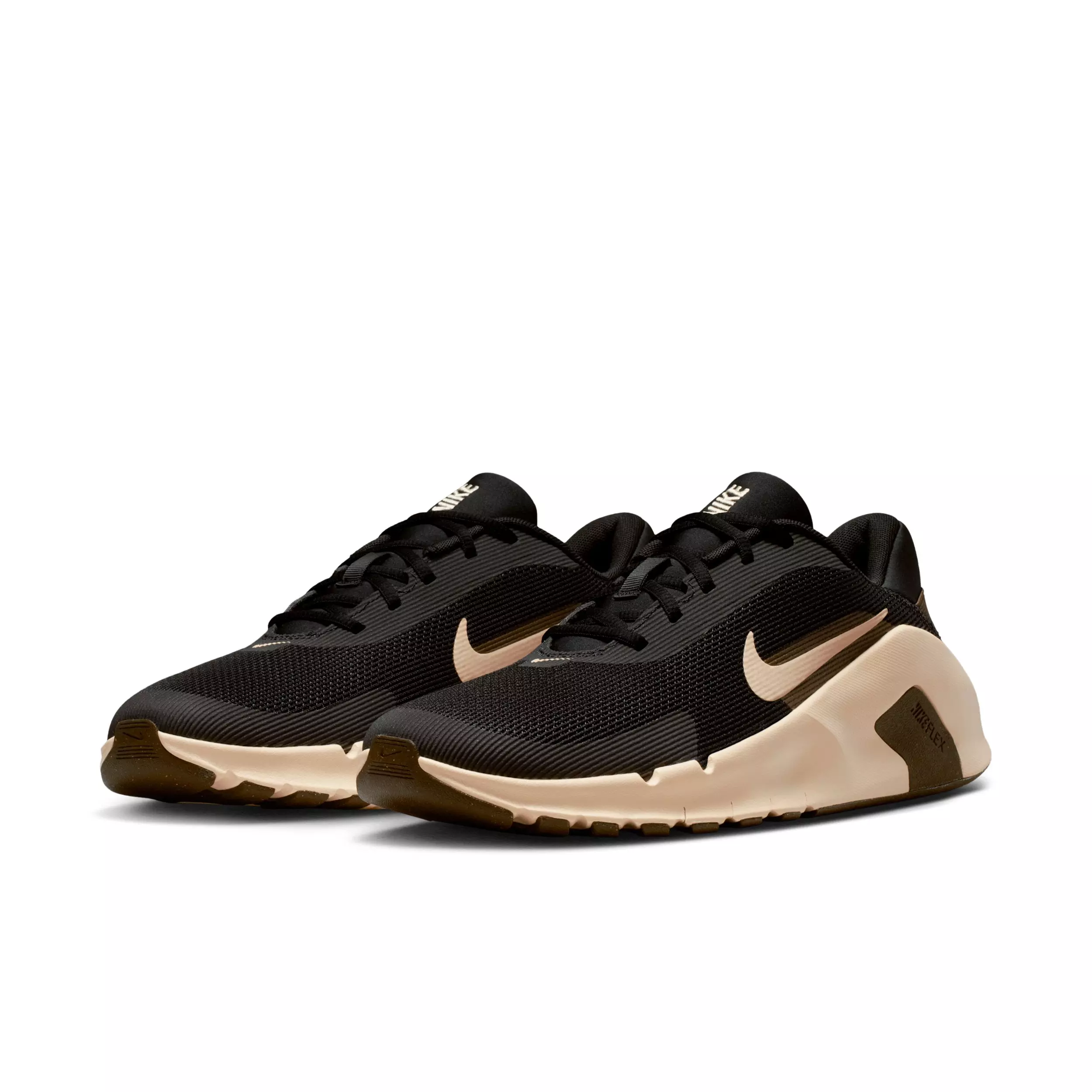 Nike Flex Train "Black/Light Khaki/Dark Hazel/Light Khaki" Men's Training Shoe - BLACK/LT KHAKI/DK HAZEL/LT KHAKI