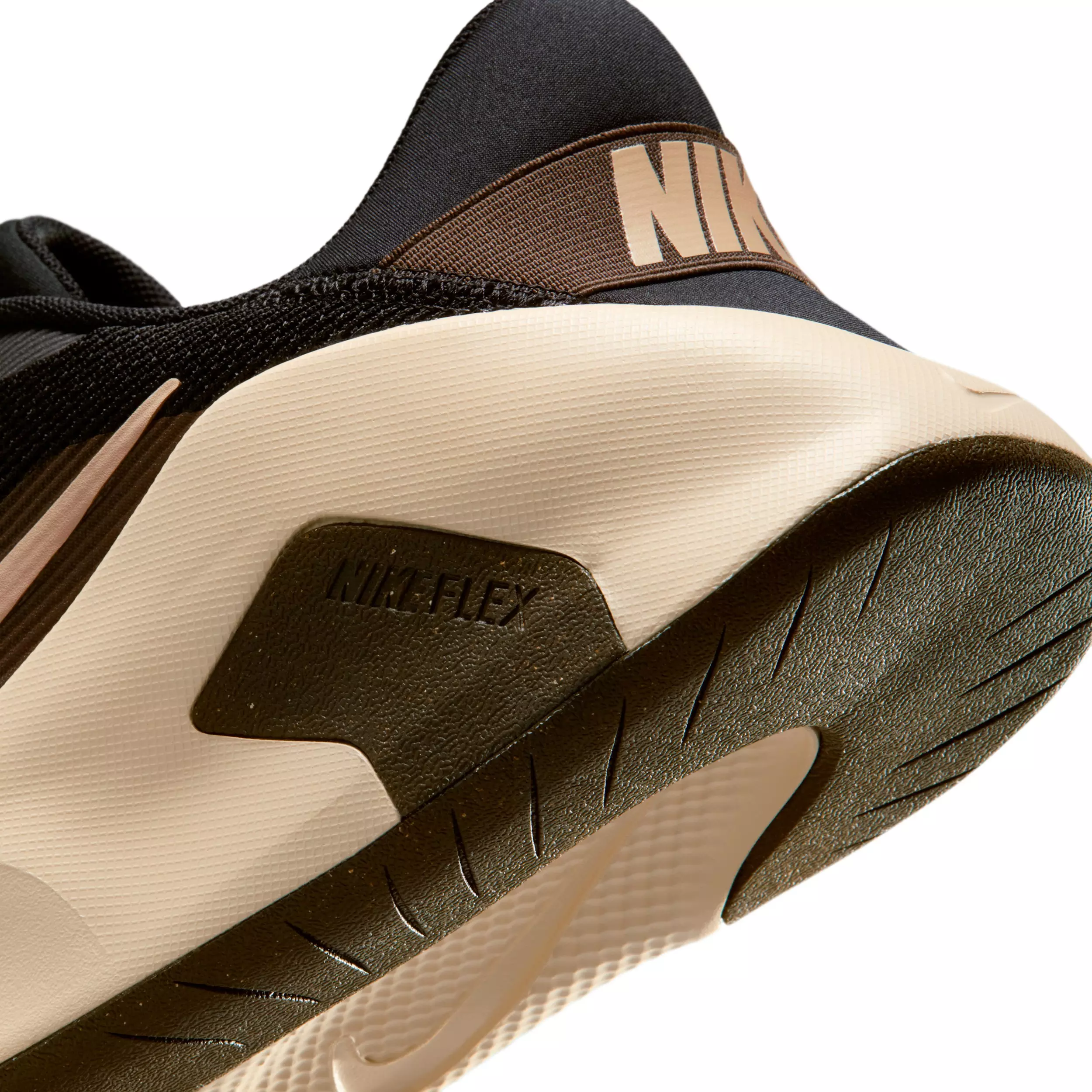 Nike Flex Train "Black/Light Khaki/Dark Hazel/Light Khaki" Men's Training Shoe - BLACK/LT KHAKI/DK HAZEL/LT KHAKI