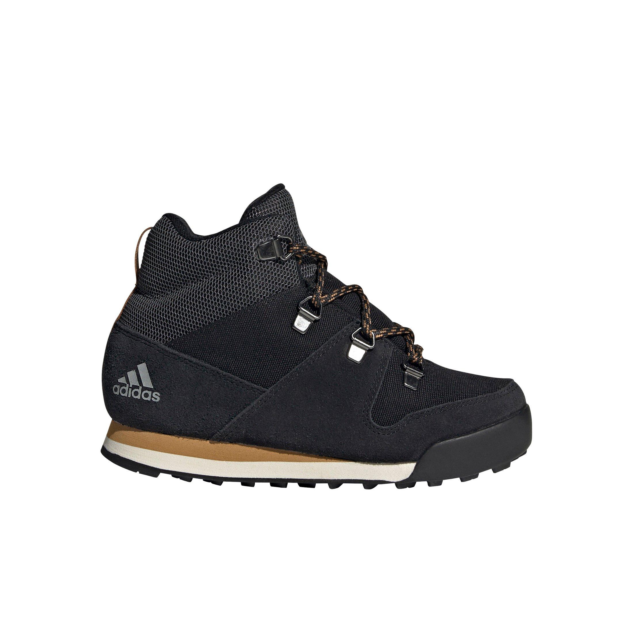 adidas Terrex Climawarm Snowpitch Winter "Core Black/Mesa" Preschool Boys' Shoe - BLACK Thumbnail View 1