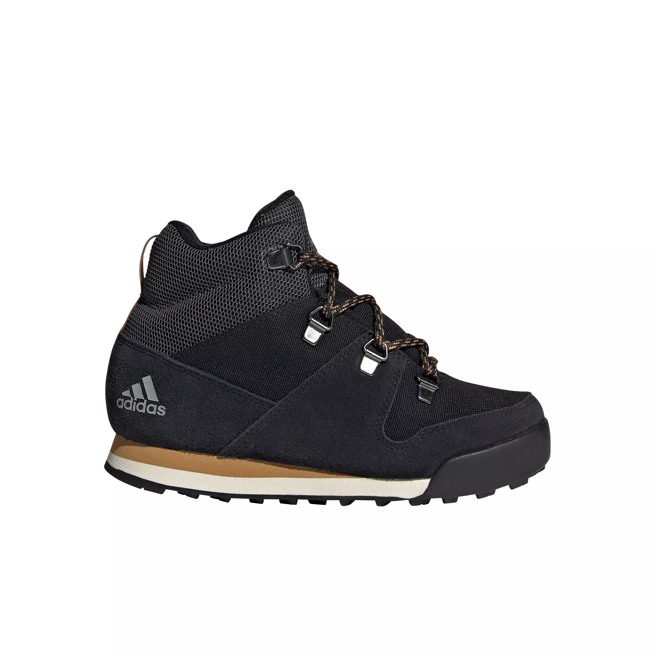 adidas Terrex Climawarm Snowpitch Winter "Core Black/Mesa" Preschool Boys' Shoe - BLACK