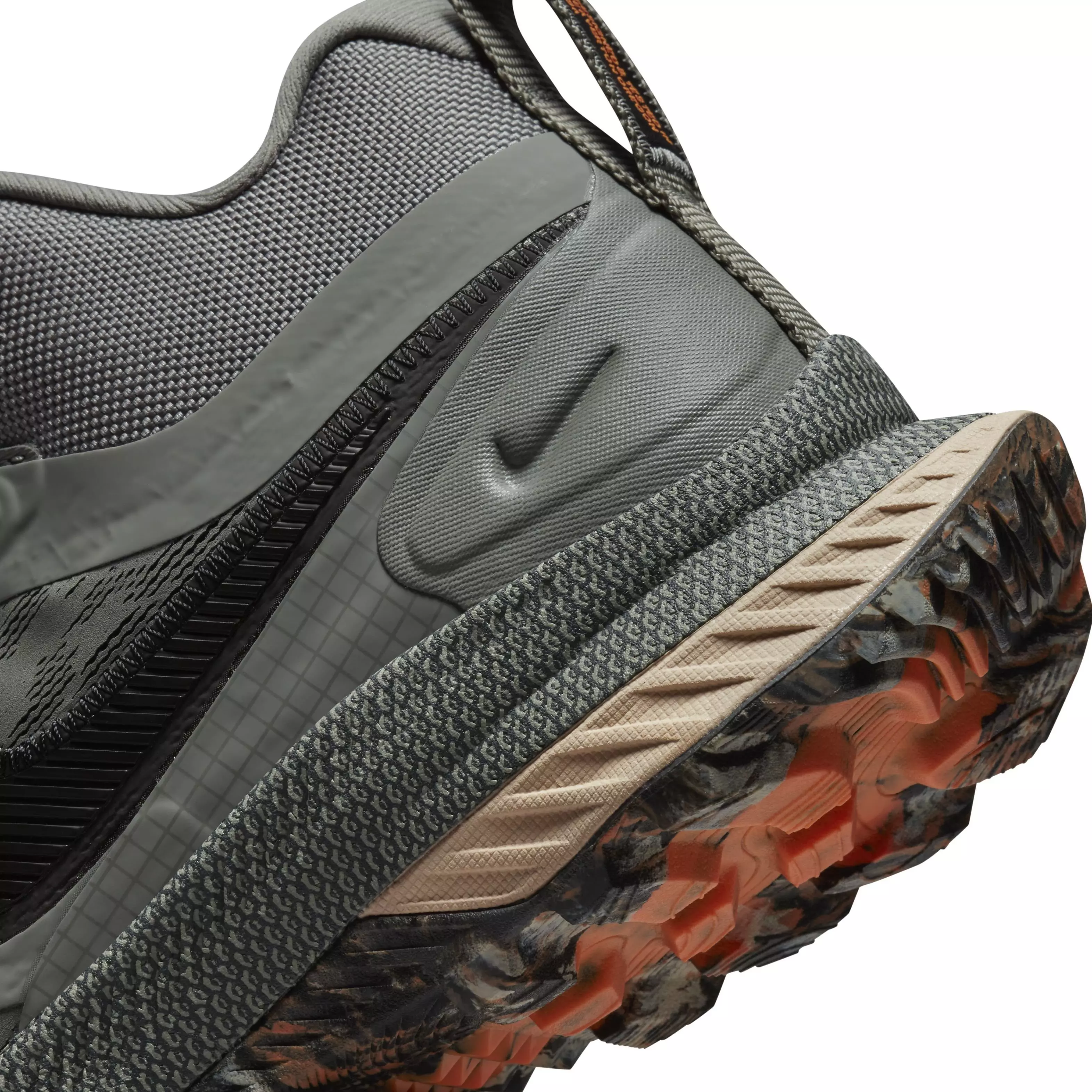 Nike React SFB Carbon "Dark Stucco/Black/Rattan/Total Orange" Men's Elite Outdoor Shoe - GREY