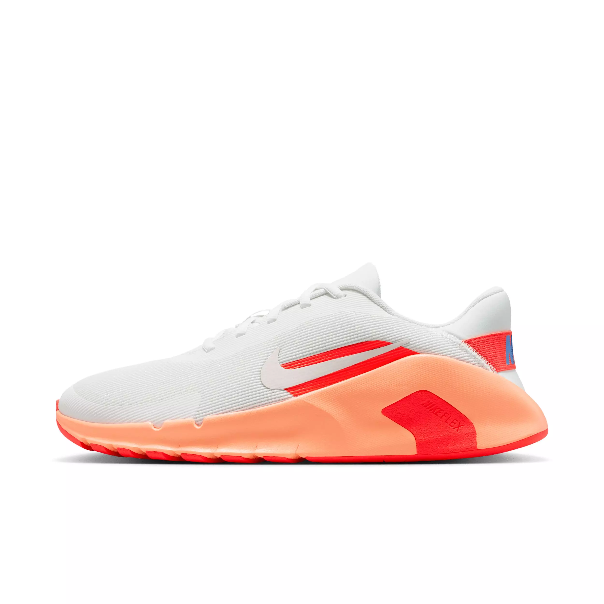 Nike Flex Train "Summit White/Orange Pulse/Hot Lava/Phantom" Men's Training Shoe - WHITE/ORANGE/LAVA/PHANTOM