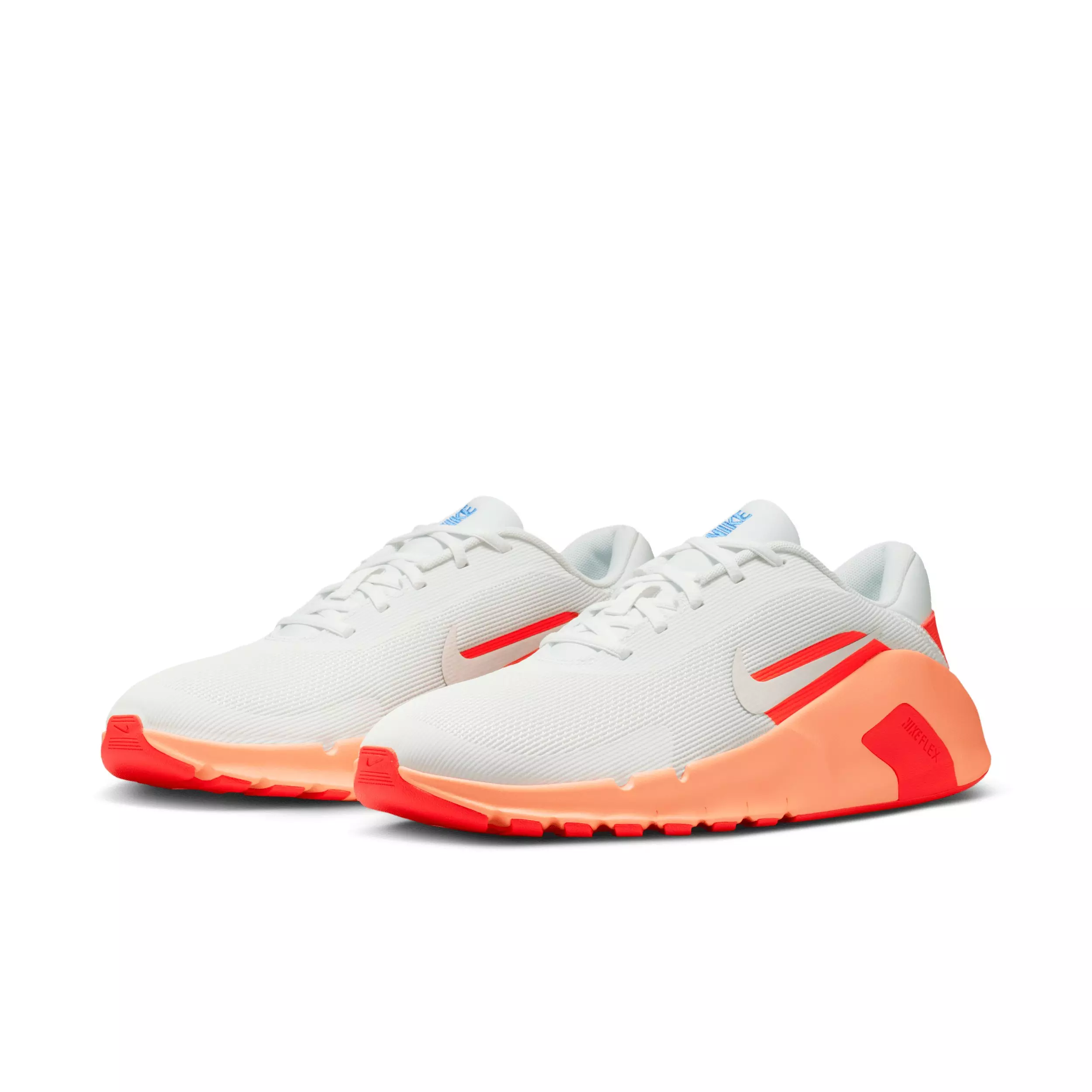 Nike Flex Train "Summit White/Orange Pulse/Hot Lava/Phantom" Men's Training Shoe - WHITE/ORANGE/LAVA/PHANTOM
