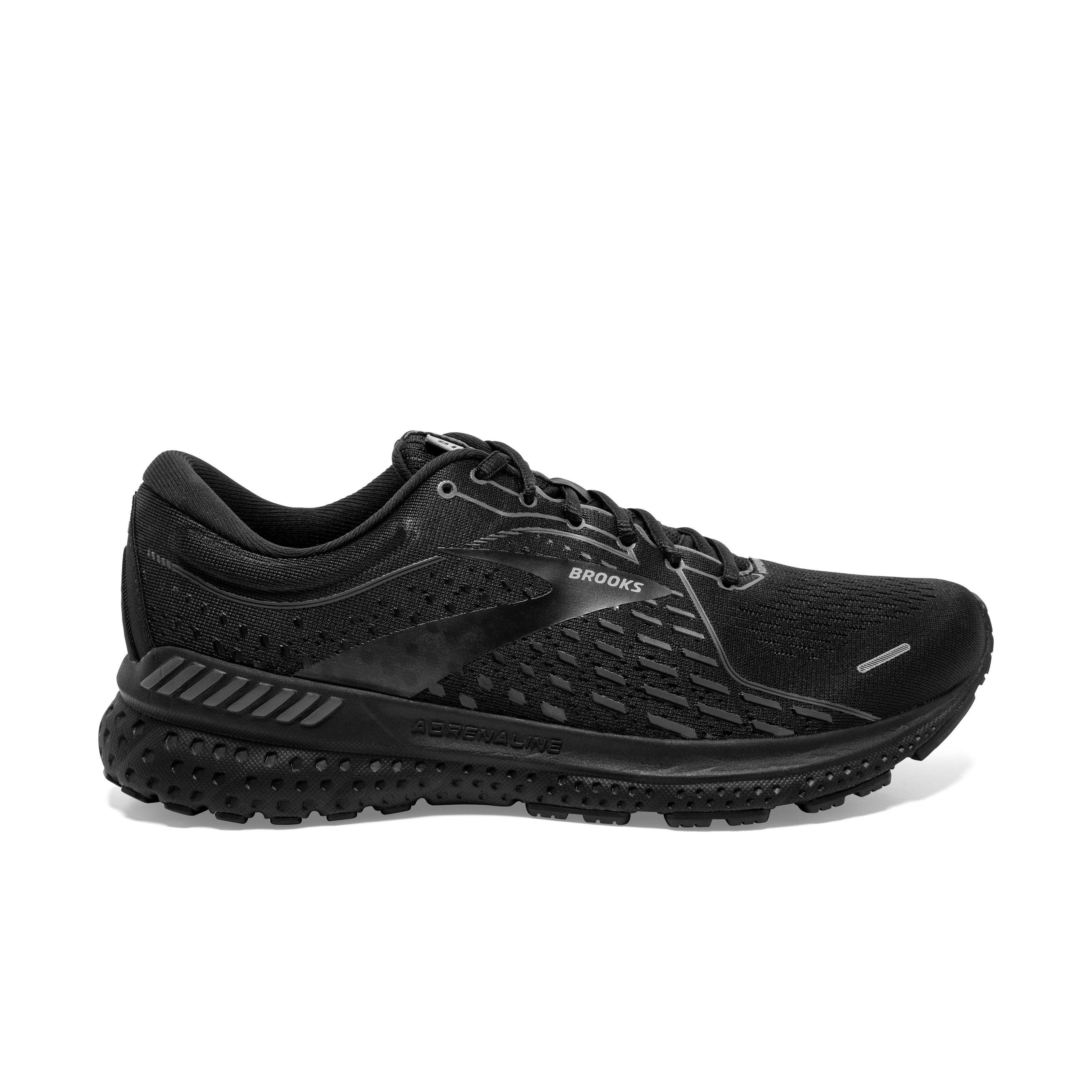 Brooks Adrenaline GTS 21 "Black/Black/Ebony" Men's Running Shoe - BLACK Thumbnail View 1