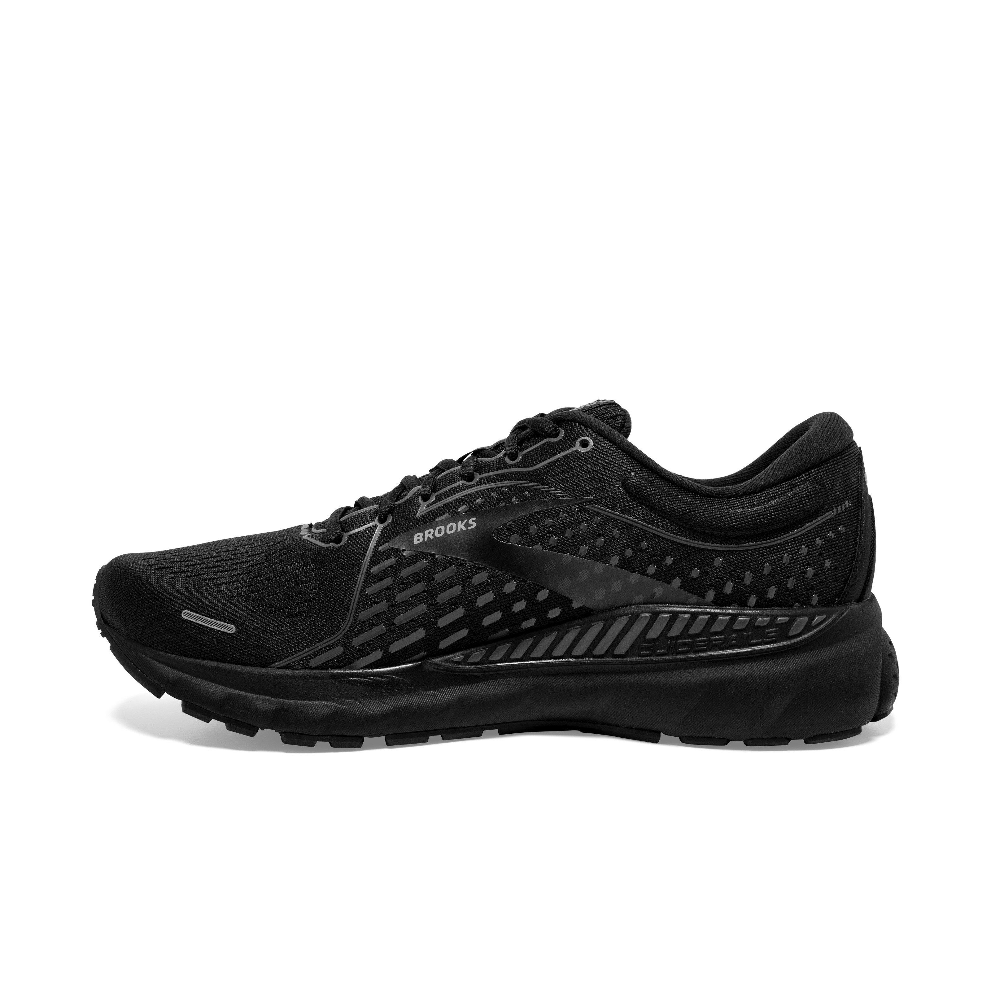 Brooks Adrenaline GTS 21 "Black/Black/Ebony" Men's Running Shoe - BLACK Thumbnail View 2