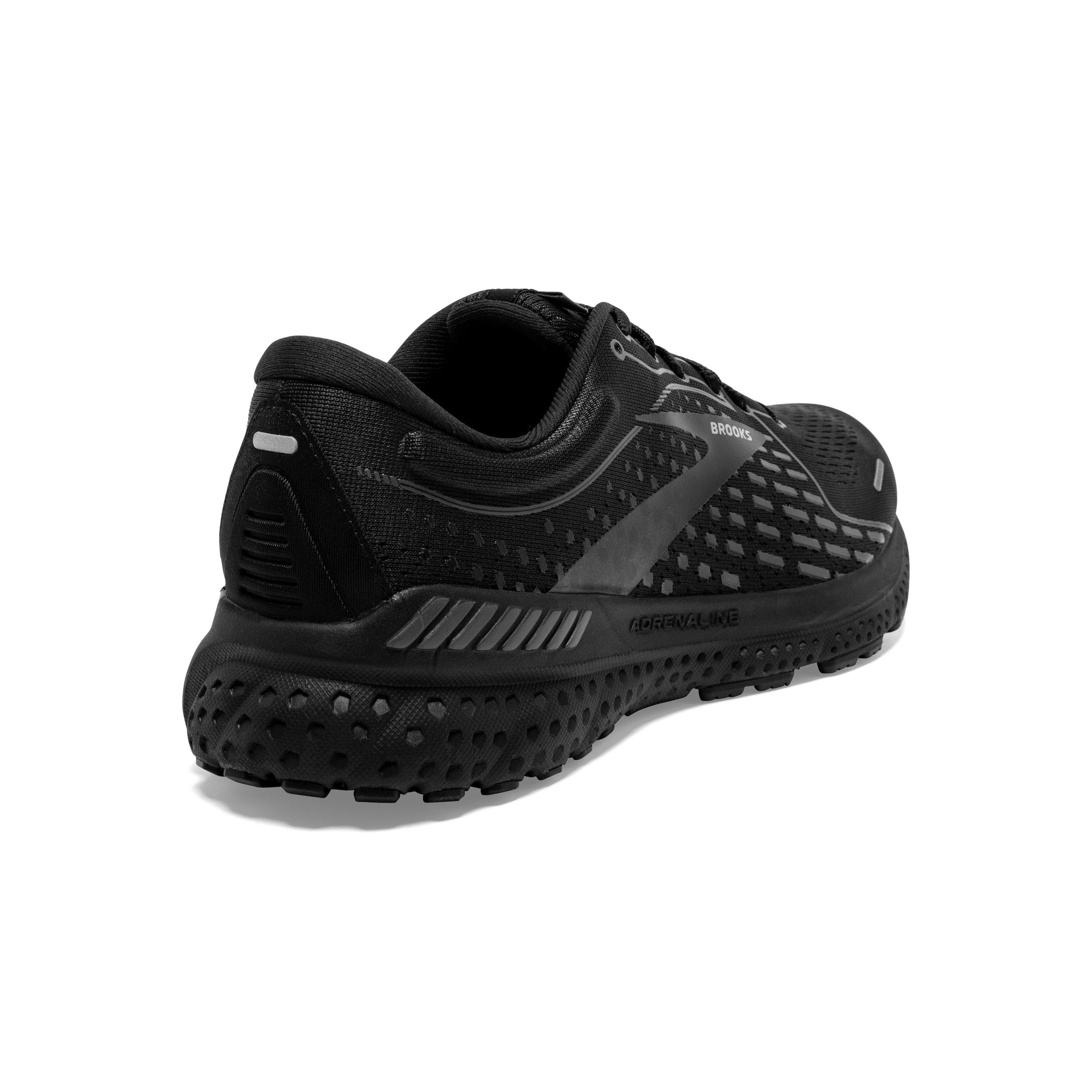 Brooks Adrenaline GTS 21 "Black/Black/Ebony" Men's Running Shoe - BLACK Thumbnail View 4