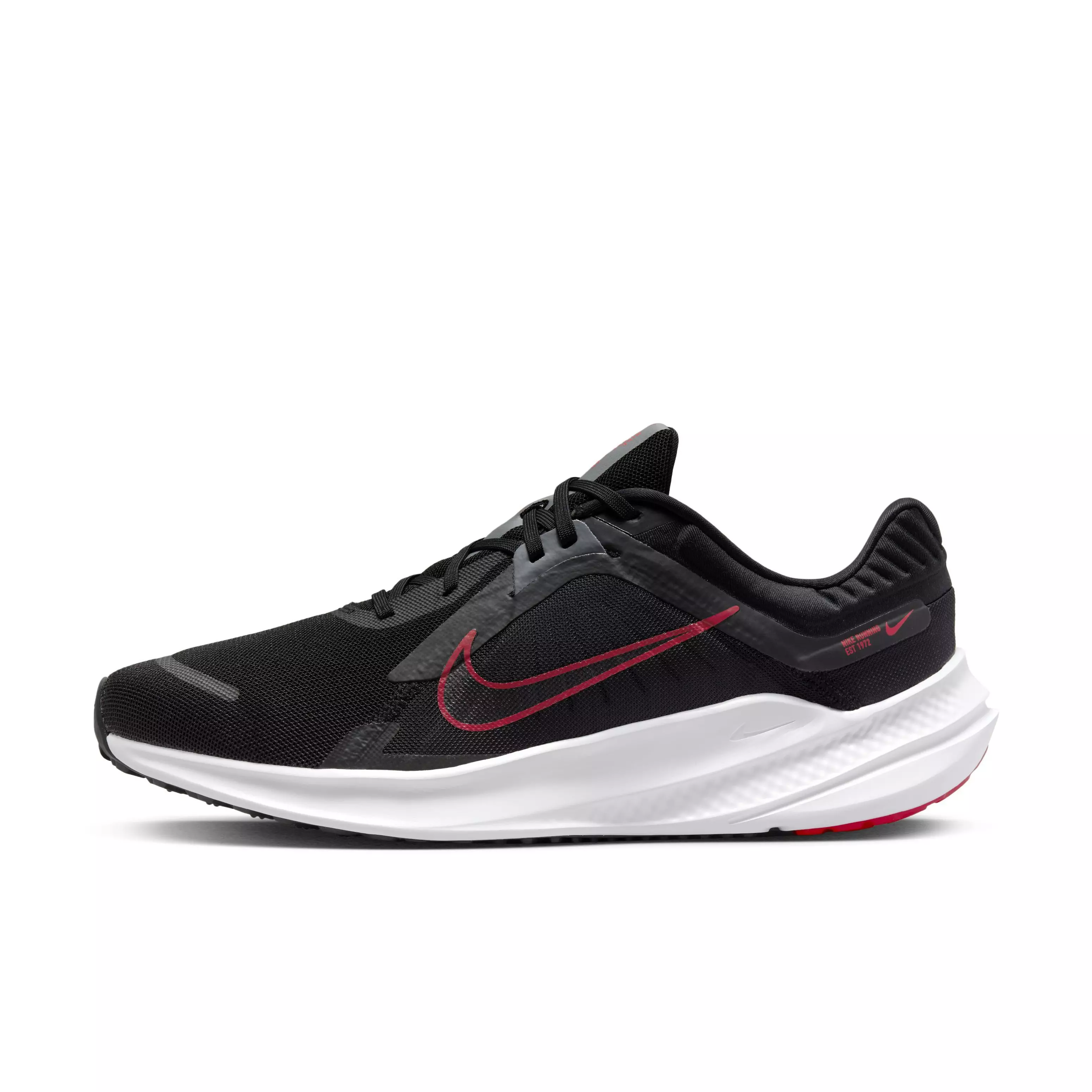 Nike Quest 5 "Black/University Red/Smoke Grey" Men's Running Shoe - BLACK