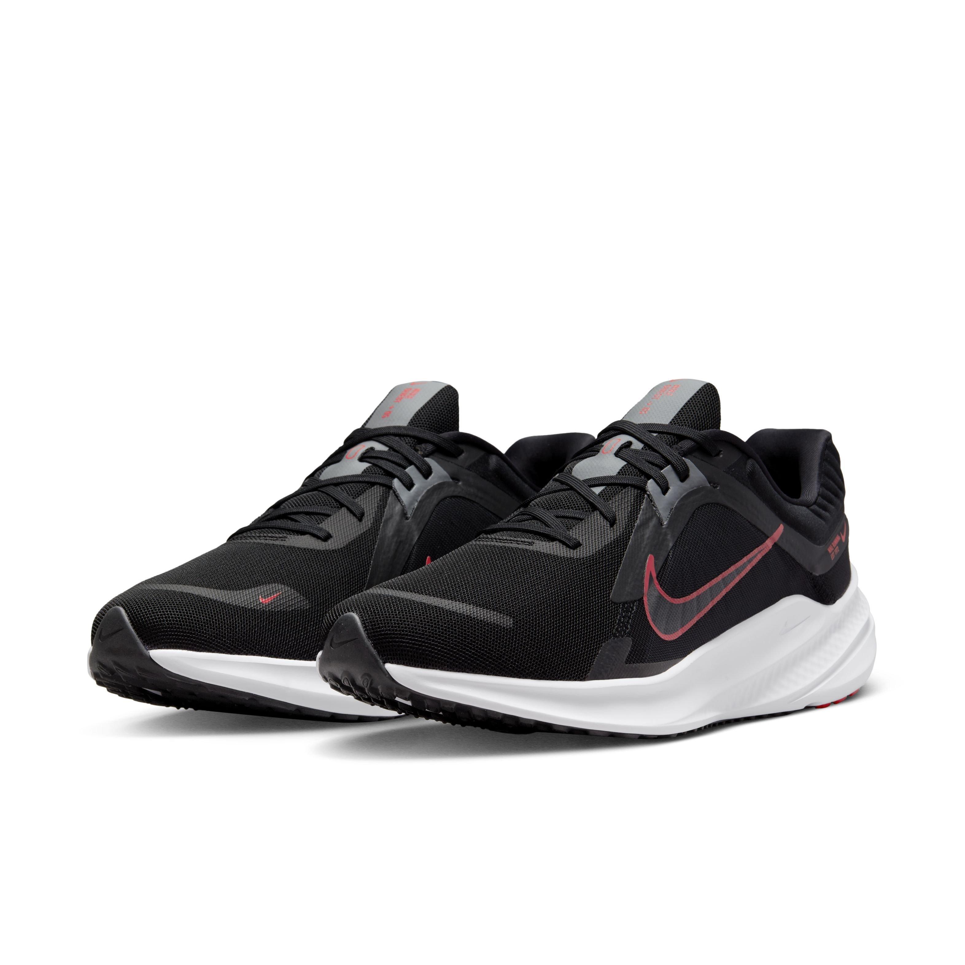 Nike Quest 5 "Black/University Red/Smoke Grey" Men's Running Shoe - BLACK Thumbnail View 3