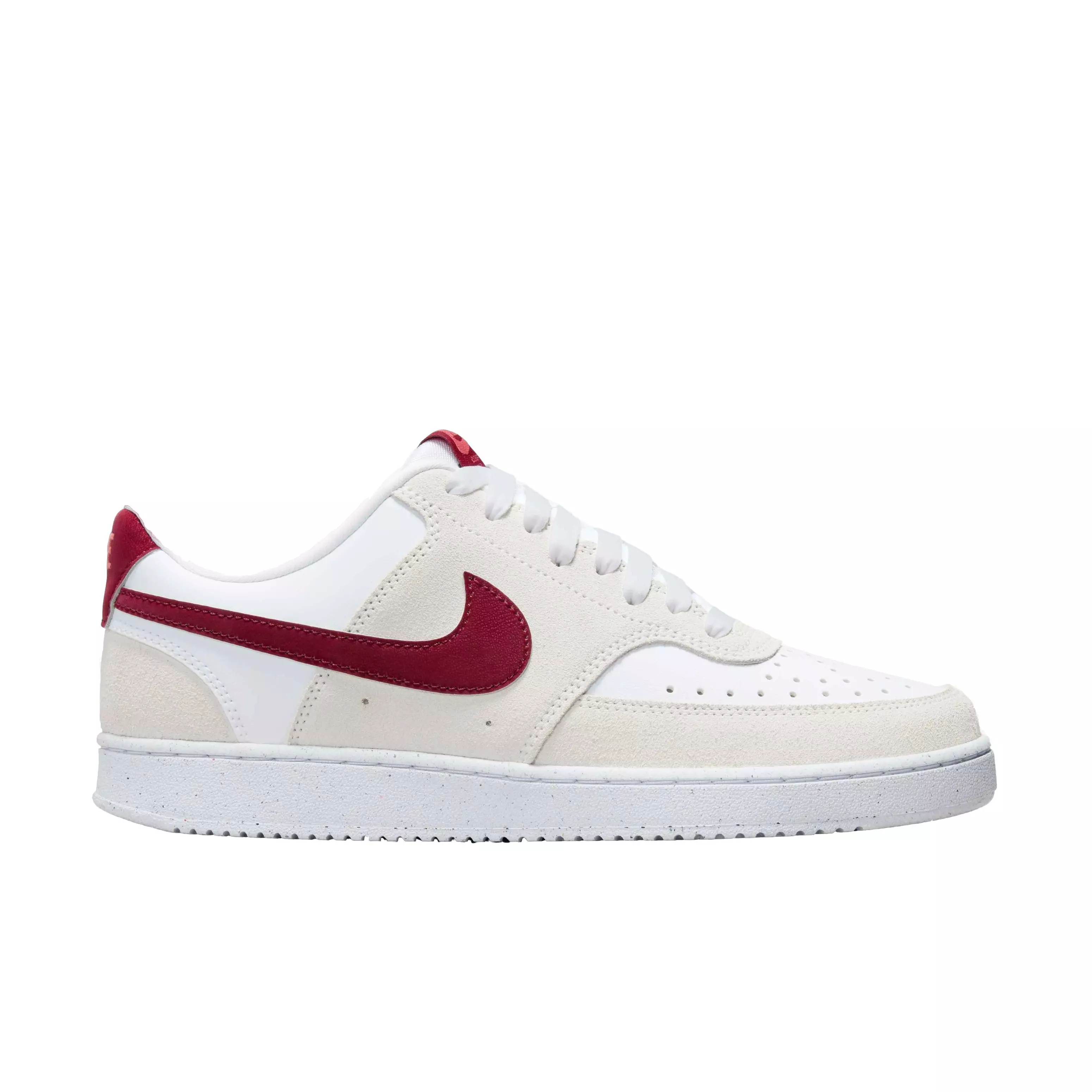 Nike Court Vision Low Next Nature "White/Team Red/Adobe/Dragon Red" Women's Shoe - WHITE/RED/ADOBE/RED