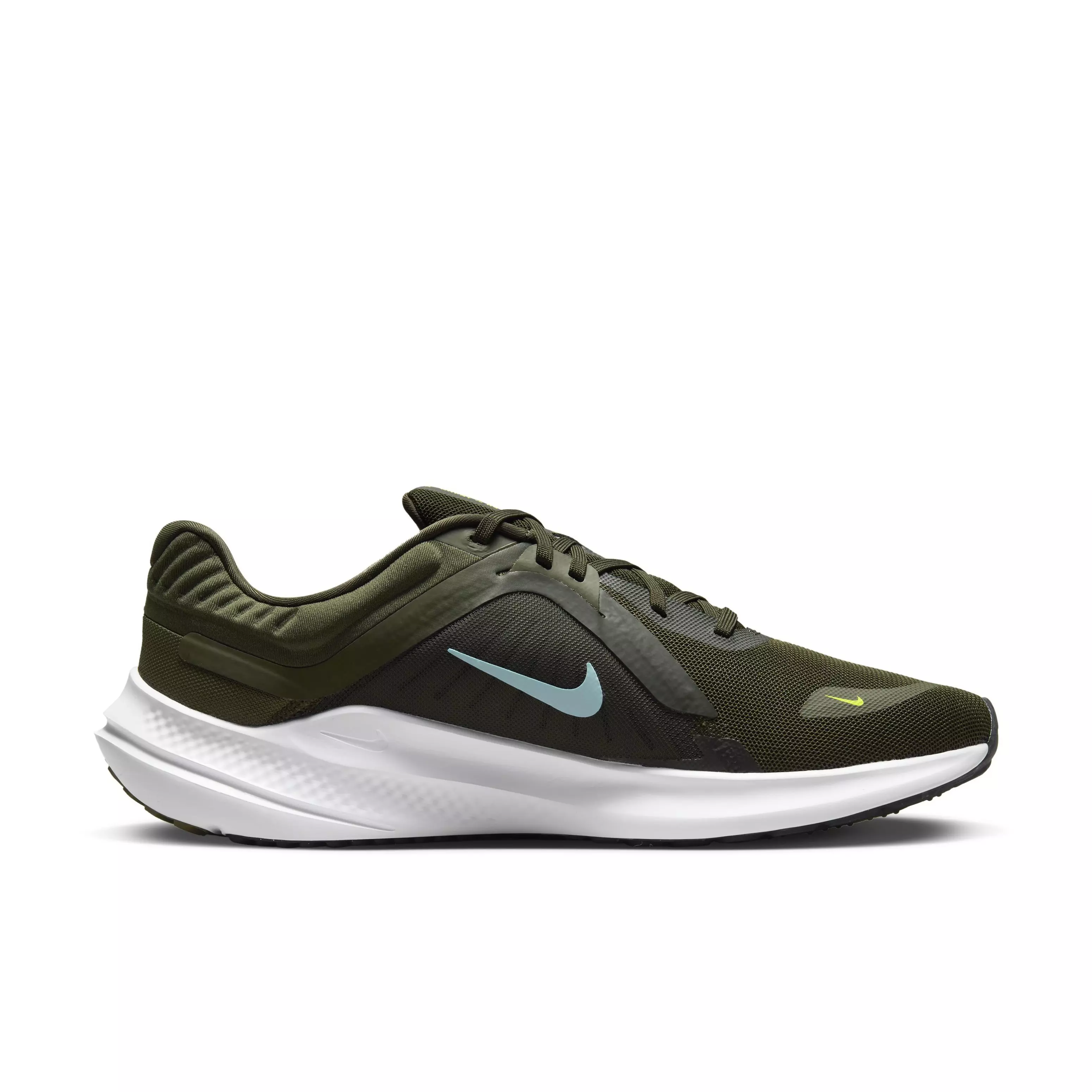 Nike Quest 5 "Cargo Khaki/Glacier Blue/Sequoia/White" Men's Running Shoe - BROWN