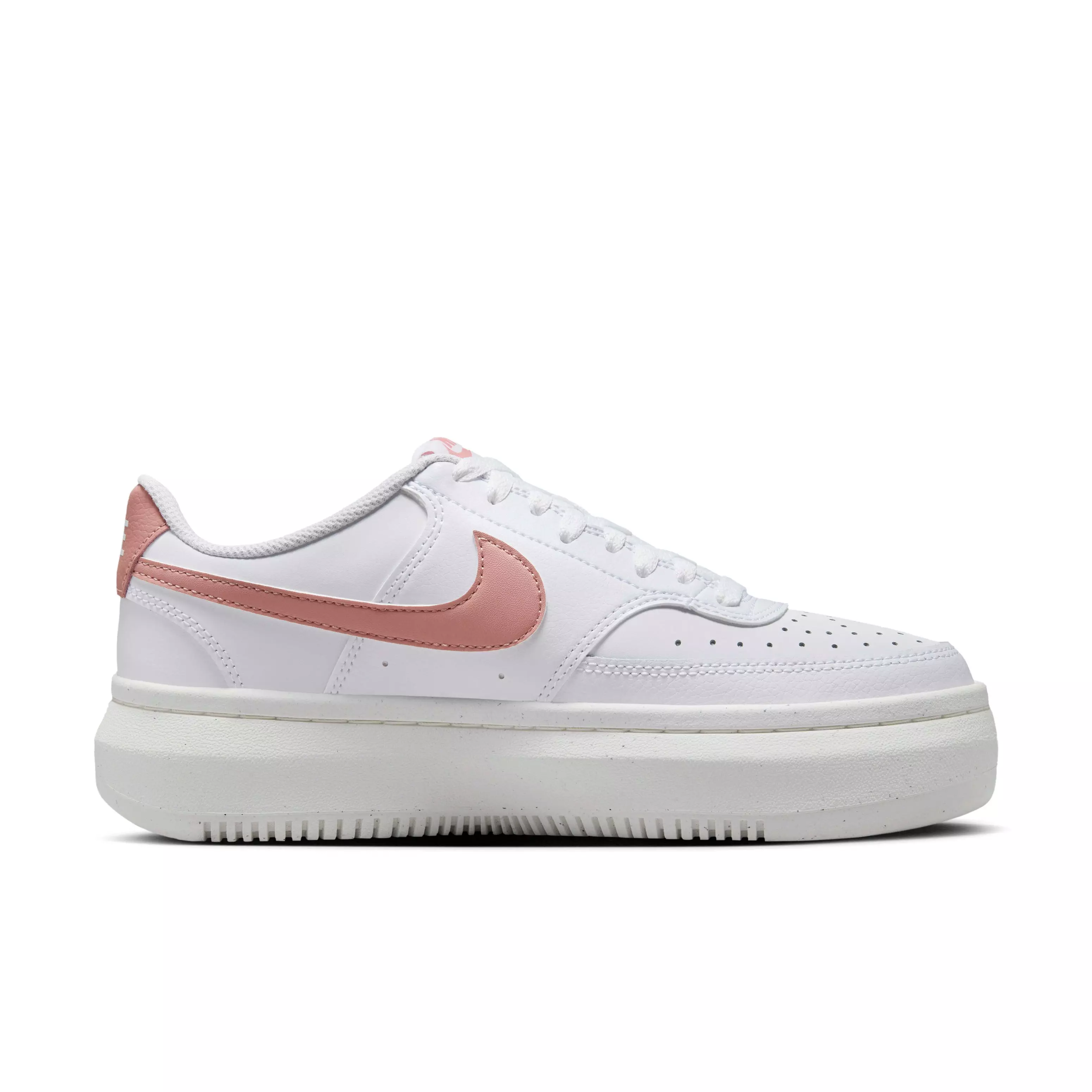 Nike Court Vision Alta "White/Sail/Red Stardust" Women's Shoe - WHITE/SAIL/RED