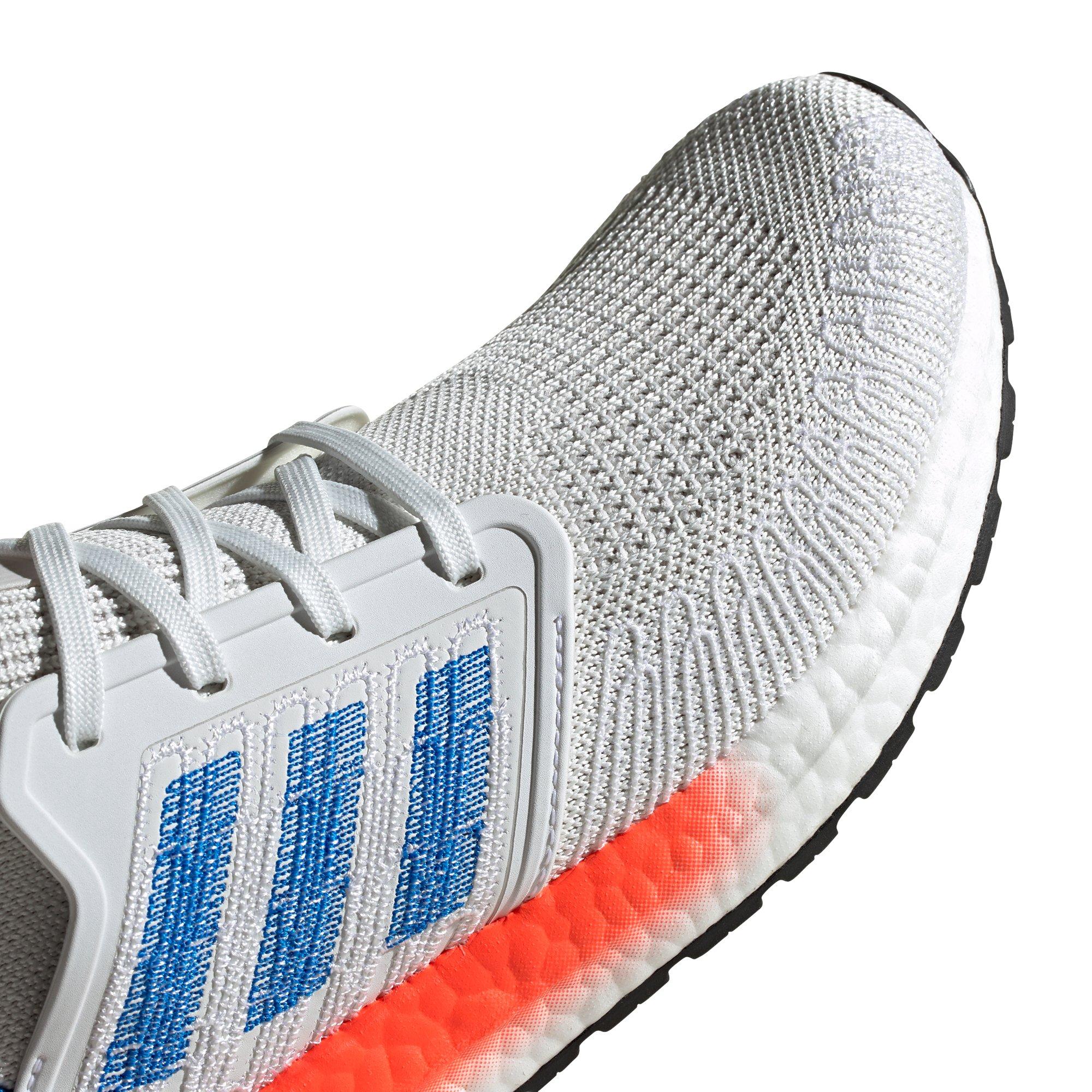 Adidas Ultraboost Crystal White Glory Blue Solar Red Men S Running Shoe Hibbett City Gear