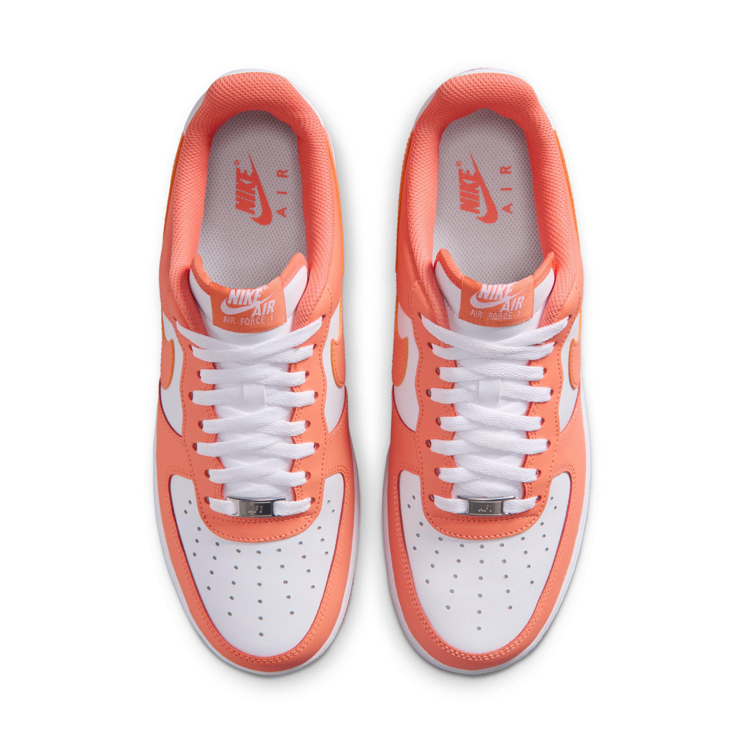 Nike Air Force 1 '07 "White/White/Orange Frost" Men's Shoe - WHITE/WHITE/ORANGE Thumbnail View 4
