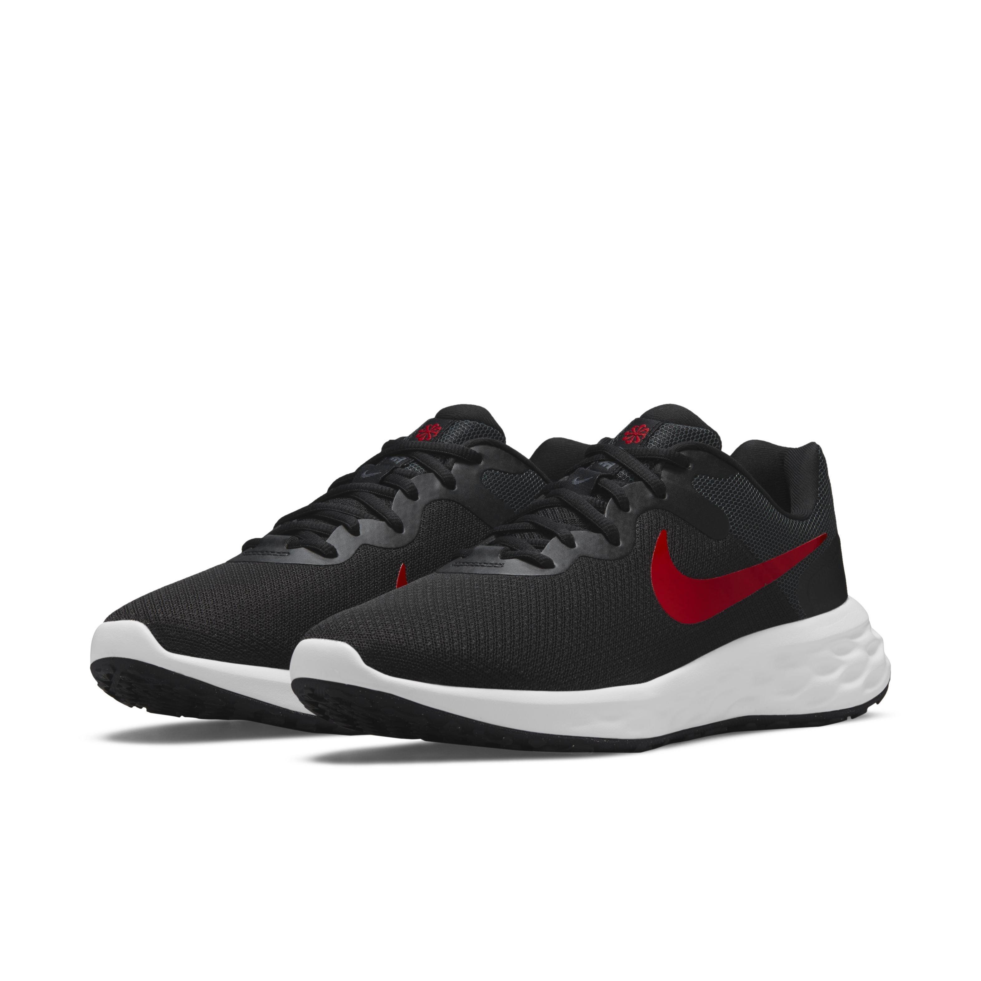 Nike Revolution 6 Next Nature Black University Red Anthracite Men s Running Shoe Hibbett