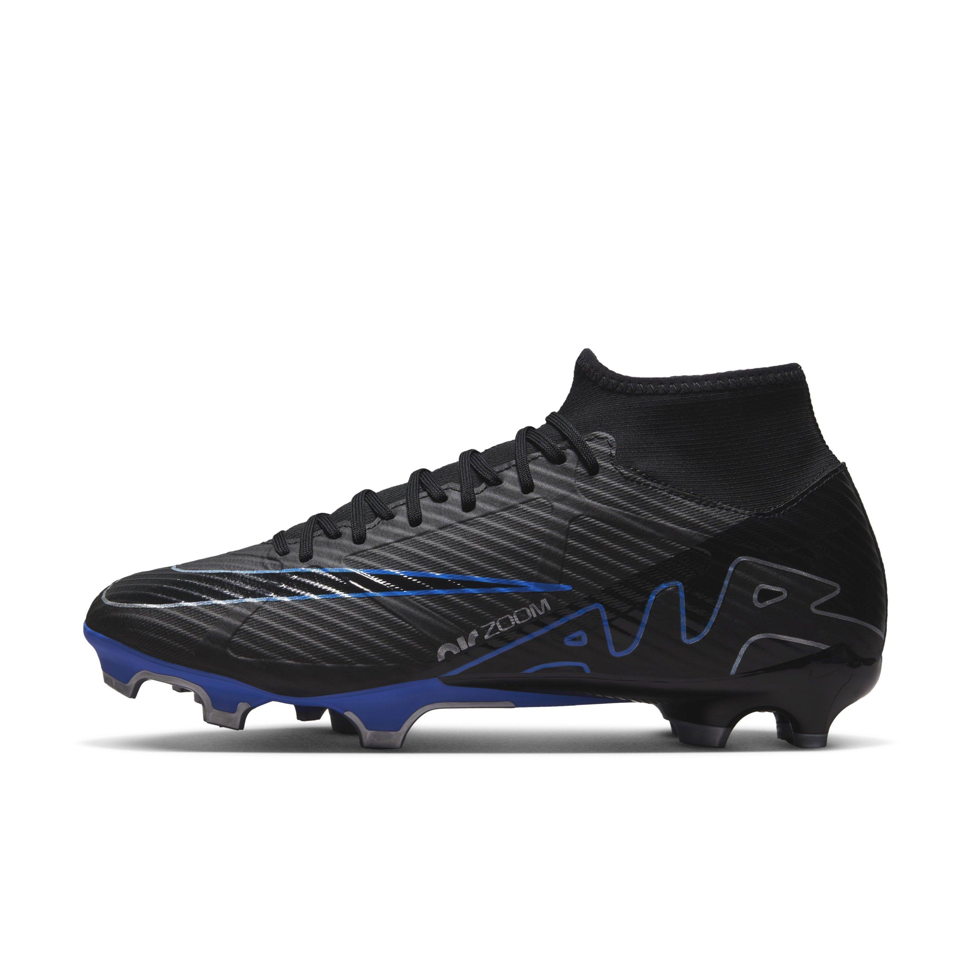 Nike Mercurial Superfly 9 Academy Multi "Black/Hyper Royal/Chrome" Men's Soccer Cleat - BLACK/ROYAL/CHROME Thumbnail View 2