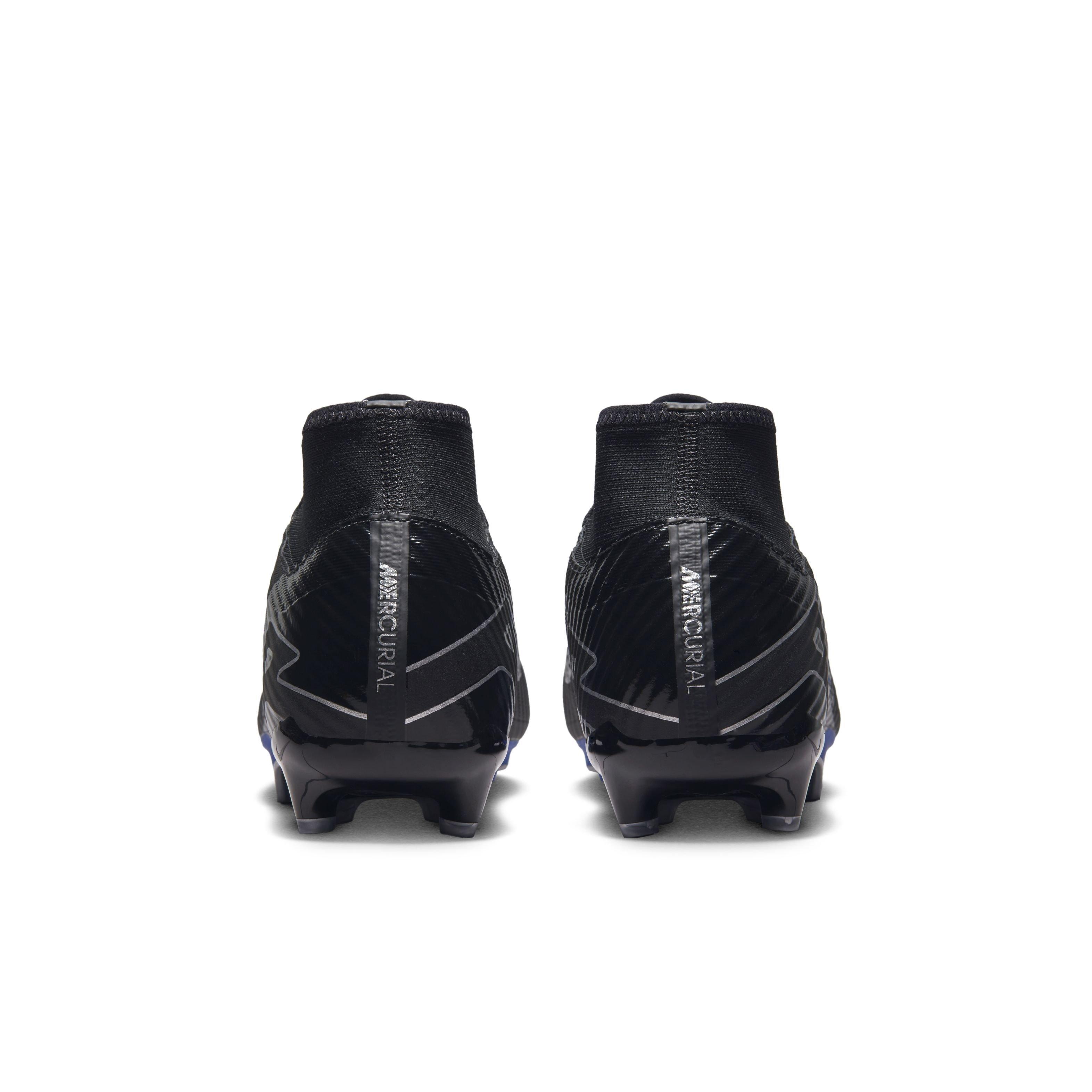 Nike Mercurial Superfly 9 Academy Multi "Black/Hyper Royal/Chrome" Men's Soccer Cleat - BLACK/ROYAL/CHROME Thumbnail View 5
