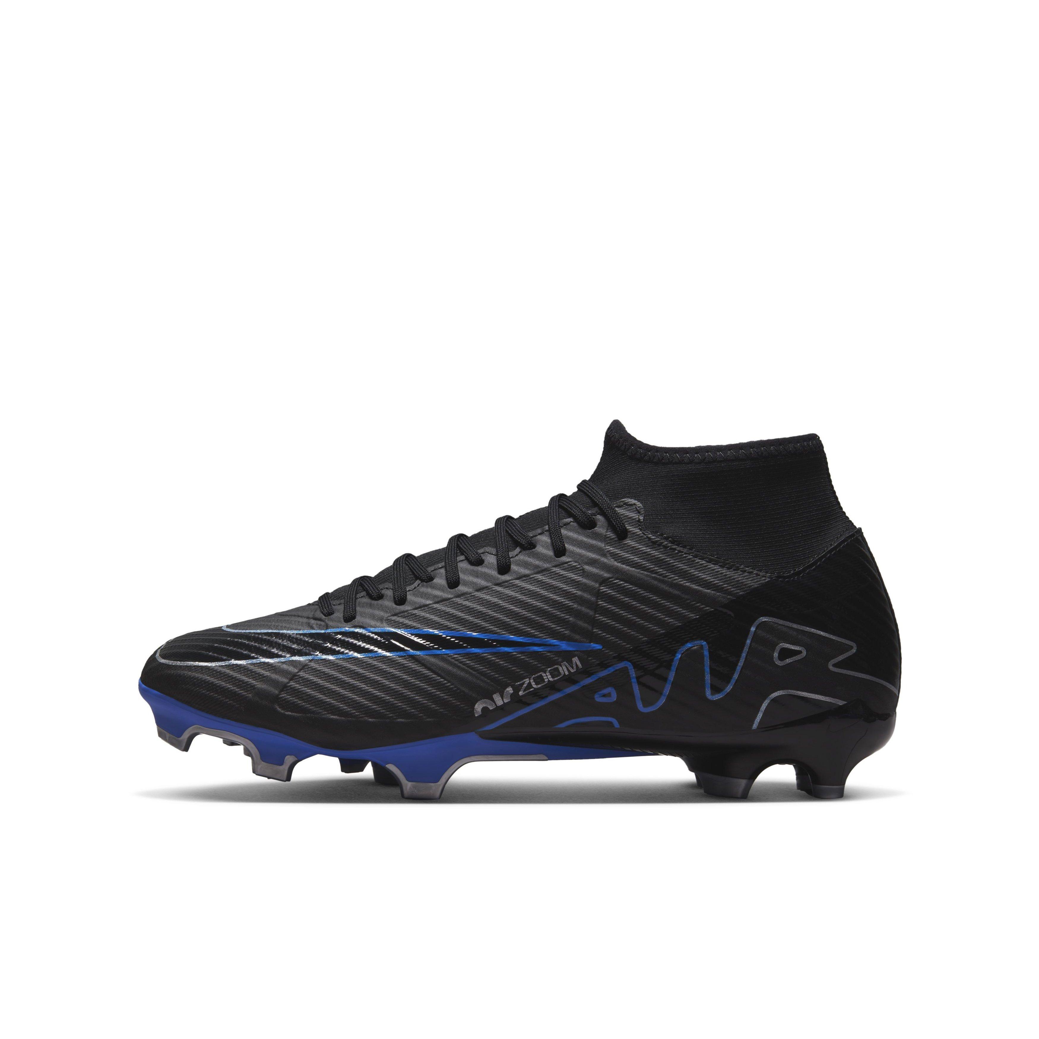 Nike Mercurial Superfly 9 Academy Multi Grade School Kids' "Black/Hyper Royal/Chrome" Soccer Cleat