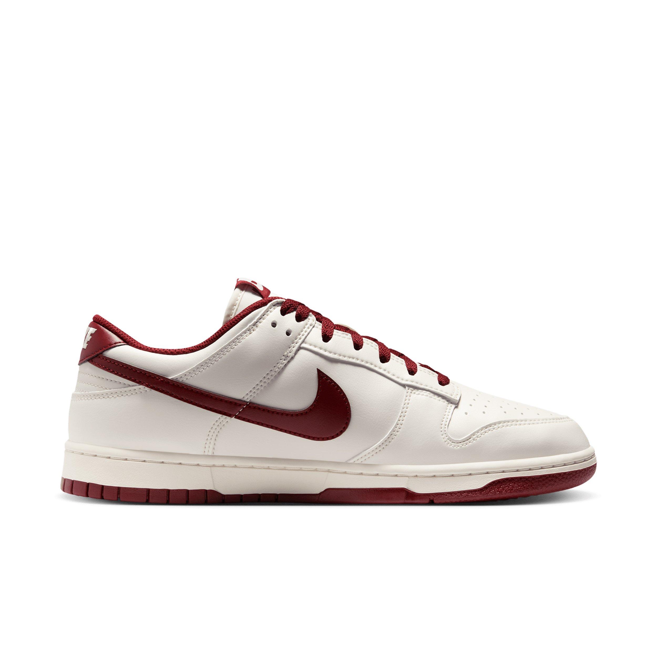 Nike Dunk Low Retro "Phantom/Phantom/Team Red" Men's Shoe - PHANTOM/PHANTOM/RED Thumbnail View 1