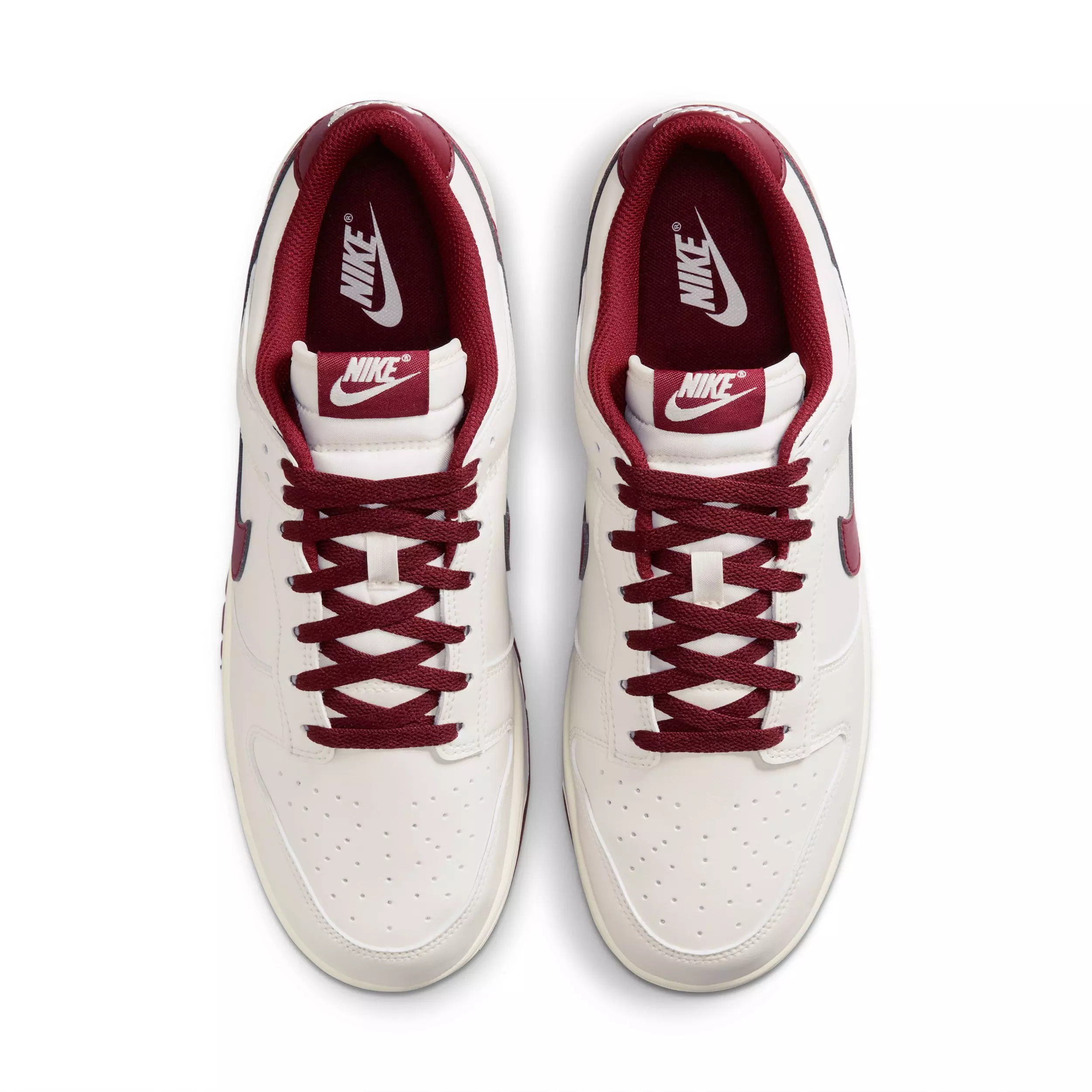 Nike Dunk Low Retro "Phantom/Phantom/Team Red" Men's Shoe - PHANTOM/PHANTOM/RED