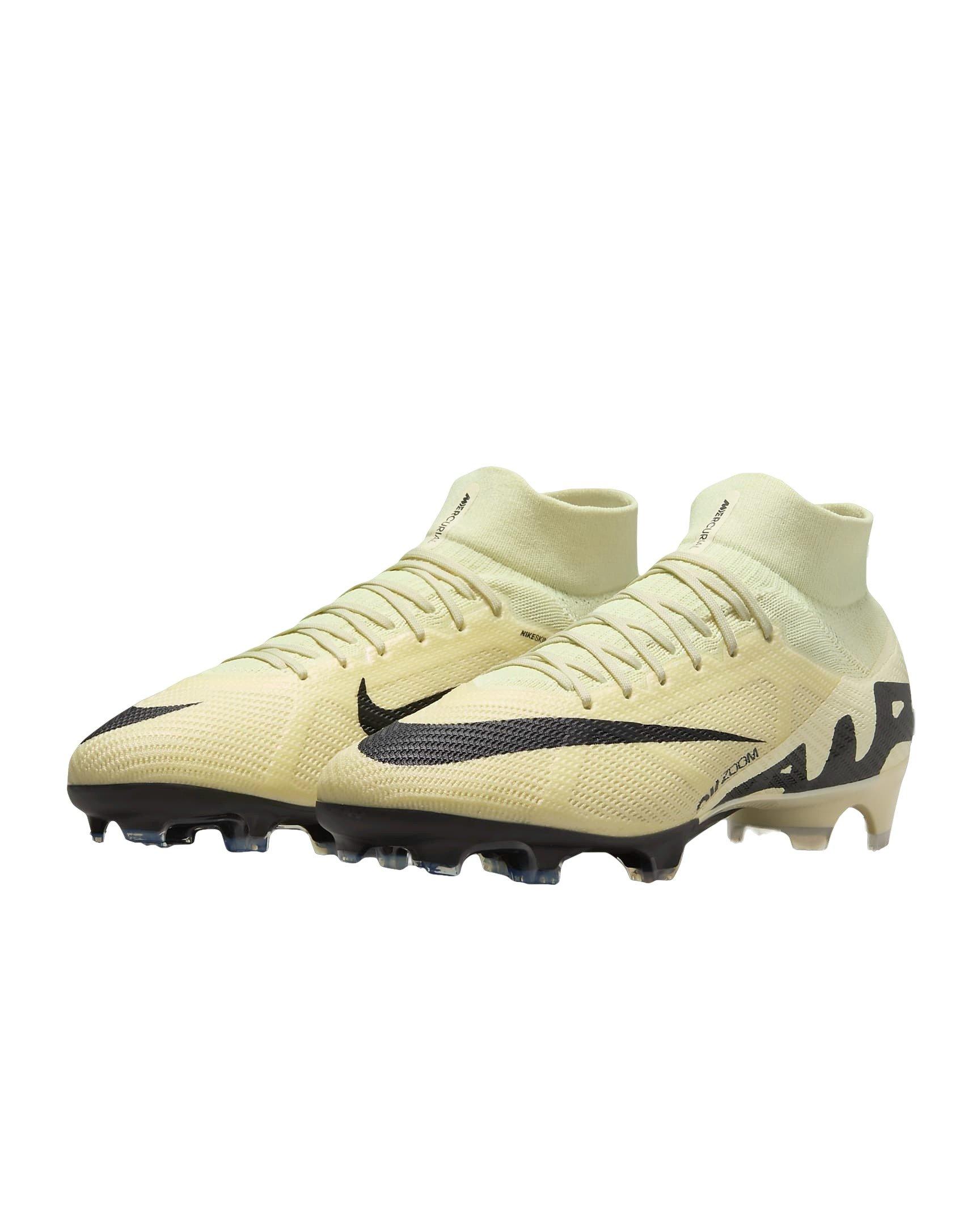 Nike Mercurial Superfly 9 Pro Firm Ground Grade School Kids' "Lemonade/Black" Soccer Cleat