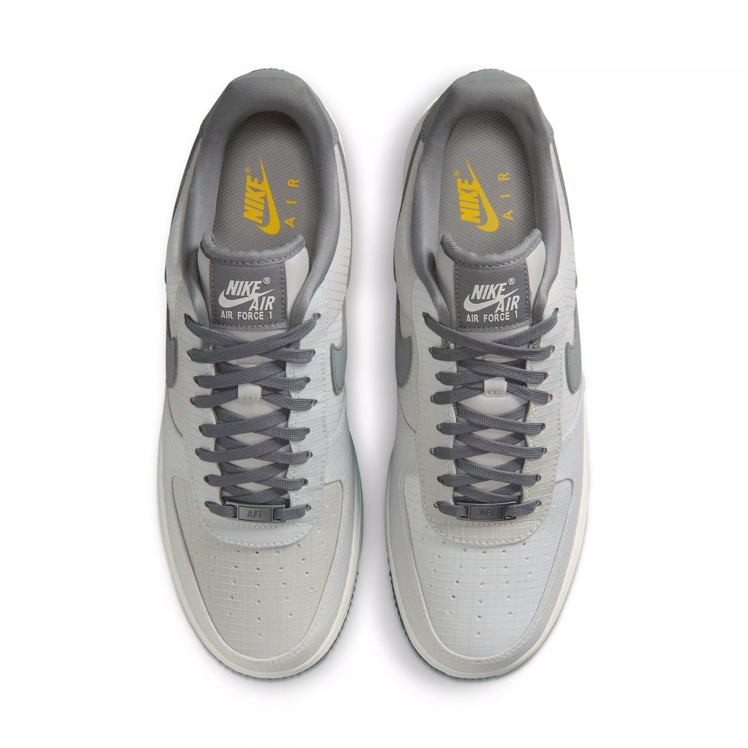 Nike Air Force 1 '07 Vibram "Summit White/Light Bone/Speed Yellow/Smoke Grey" Men's Shoe - WHITE/LT BONE/YELLOW/GREY