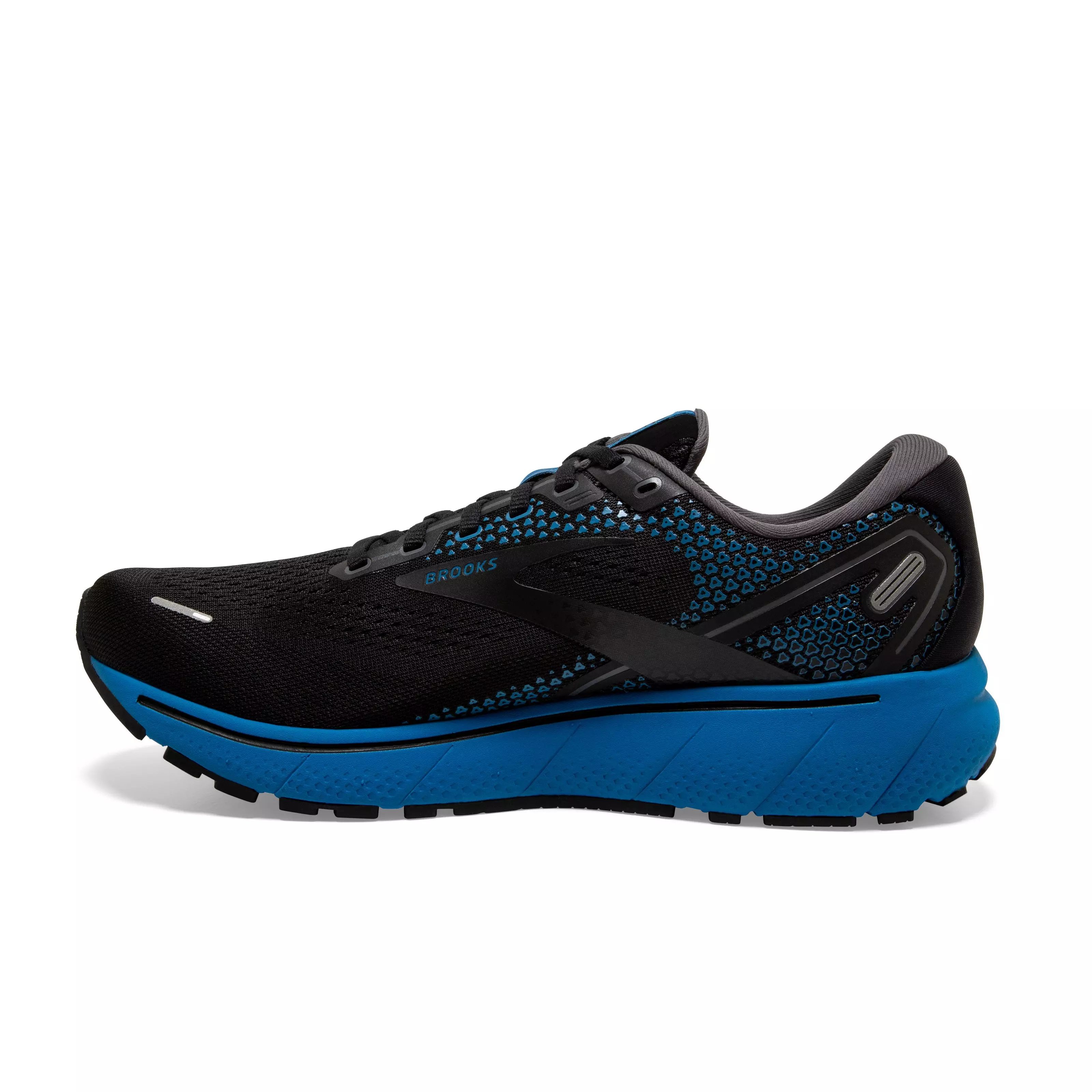 Brooks Ghost 14 "Black/Blackened Pearl/Blue" Men's Running Shoe - BLACK/WHITE