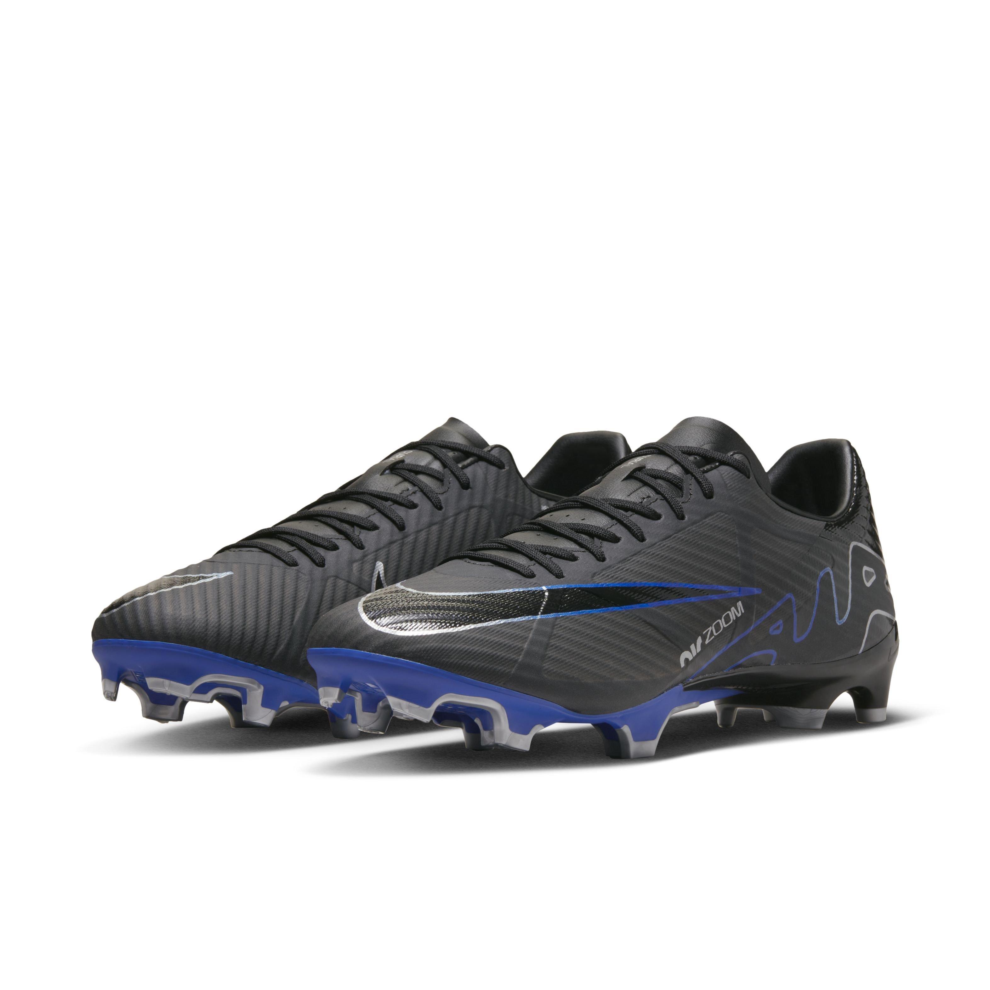 Nike Mercurial Vapor 15 Academy Multi Grade School Kids' "Black/Hyper Royal/Chrome" Soccer Cleat