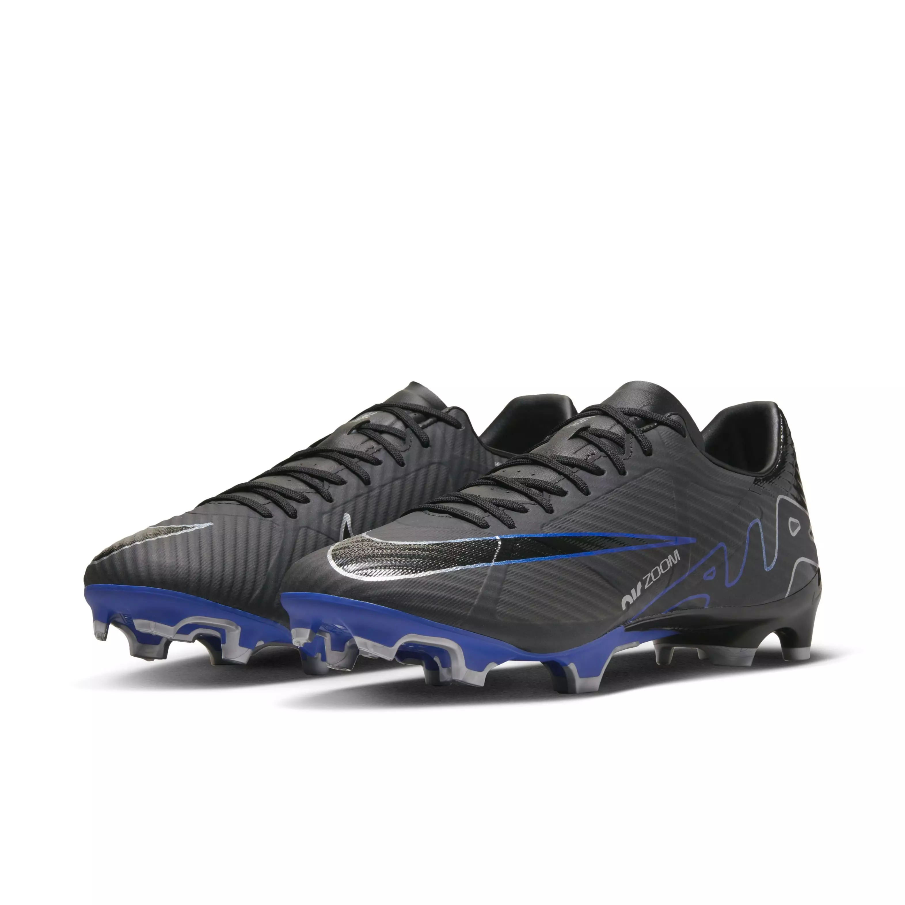Nike Mercurial Vapor 15 Academy Multi "Black/Hyper Royal/Chrome" Grade School Kids' Soccer Cleat - BLACK/ROYAL/CHROME