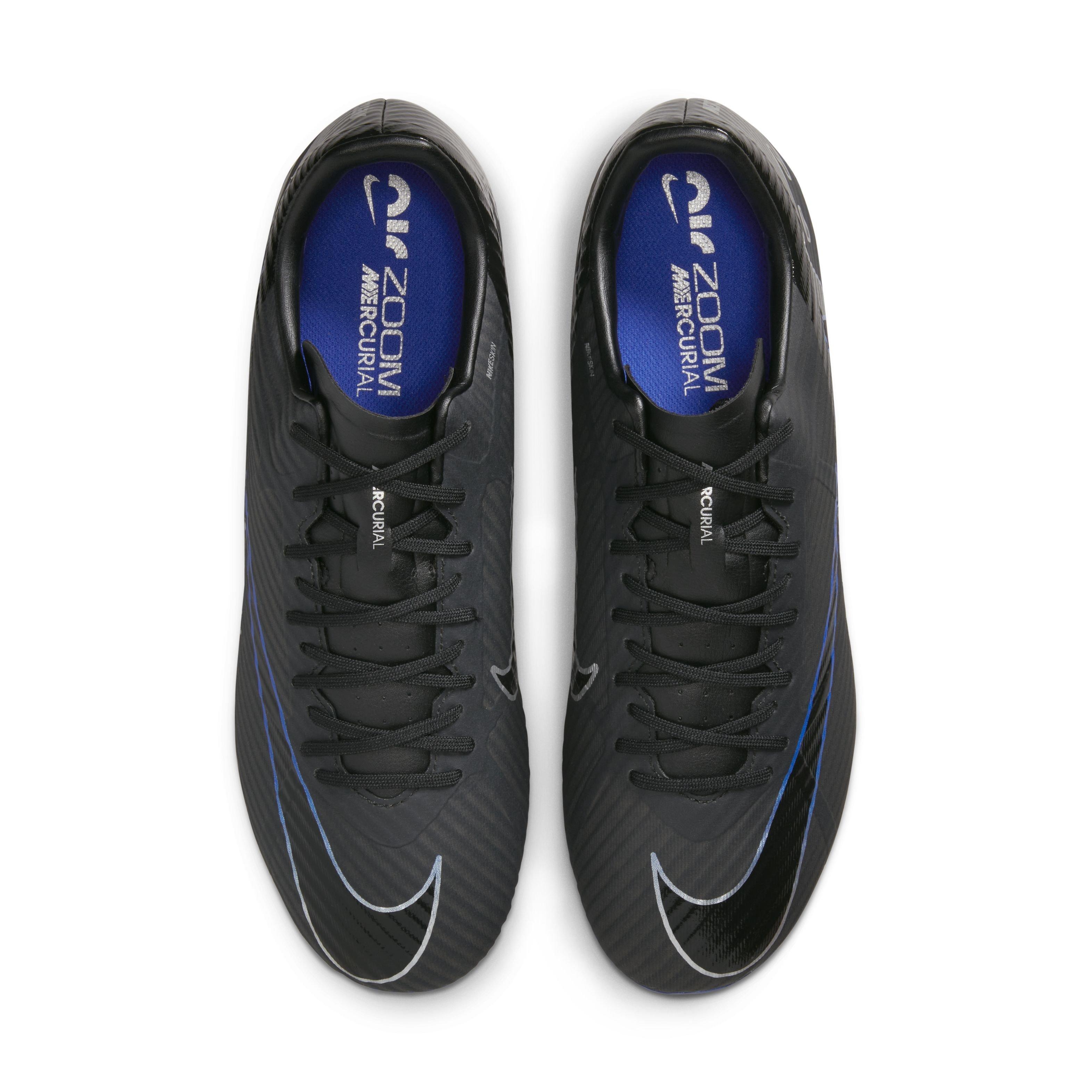 Nike Mercurial Vapor 15 Academy Multi Grade School Kids' "Black/Hyper Royal/Chrome" Soccer Cleat