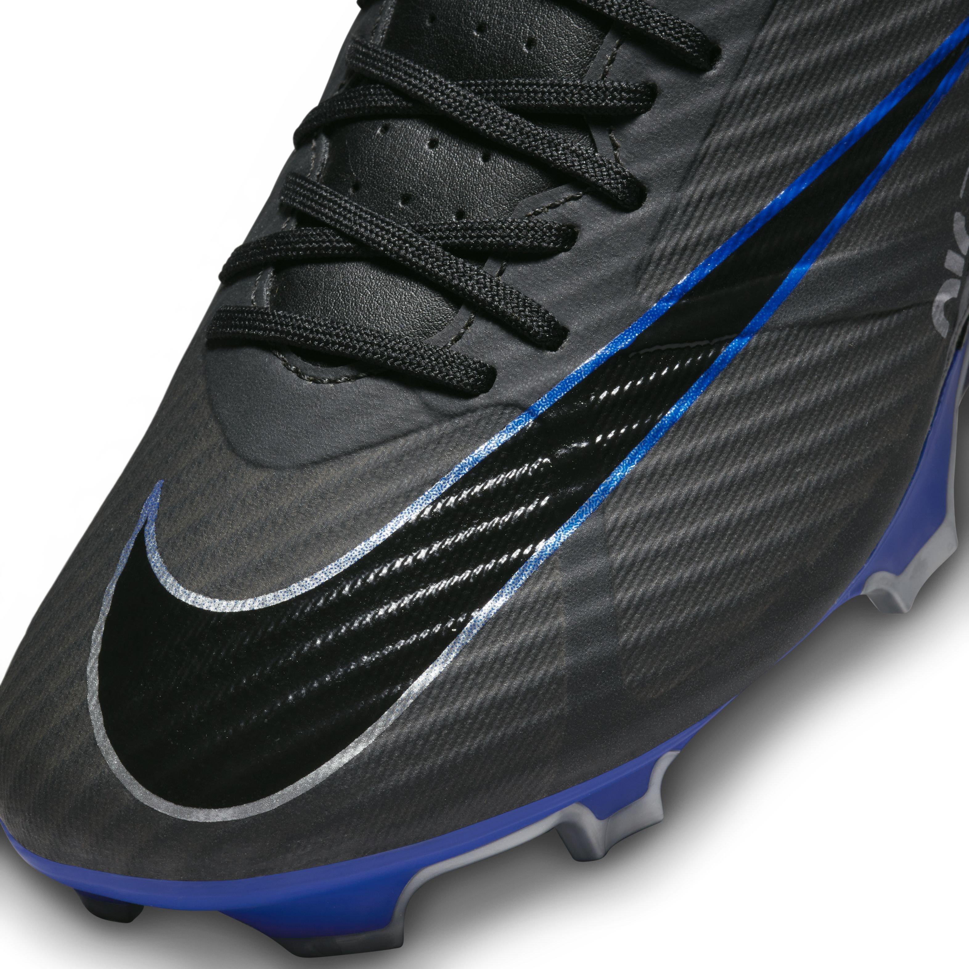 Nike Mercurial Vapor 15 Academy Multi "Black/Hyper Royal/Chrome" Men's Soccer Cleat - BLACK/ROYAL/CHROME Thumbnail View 8