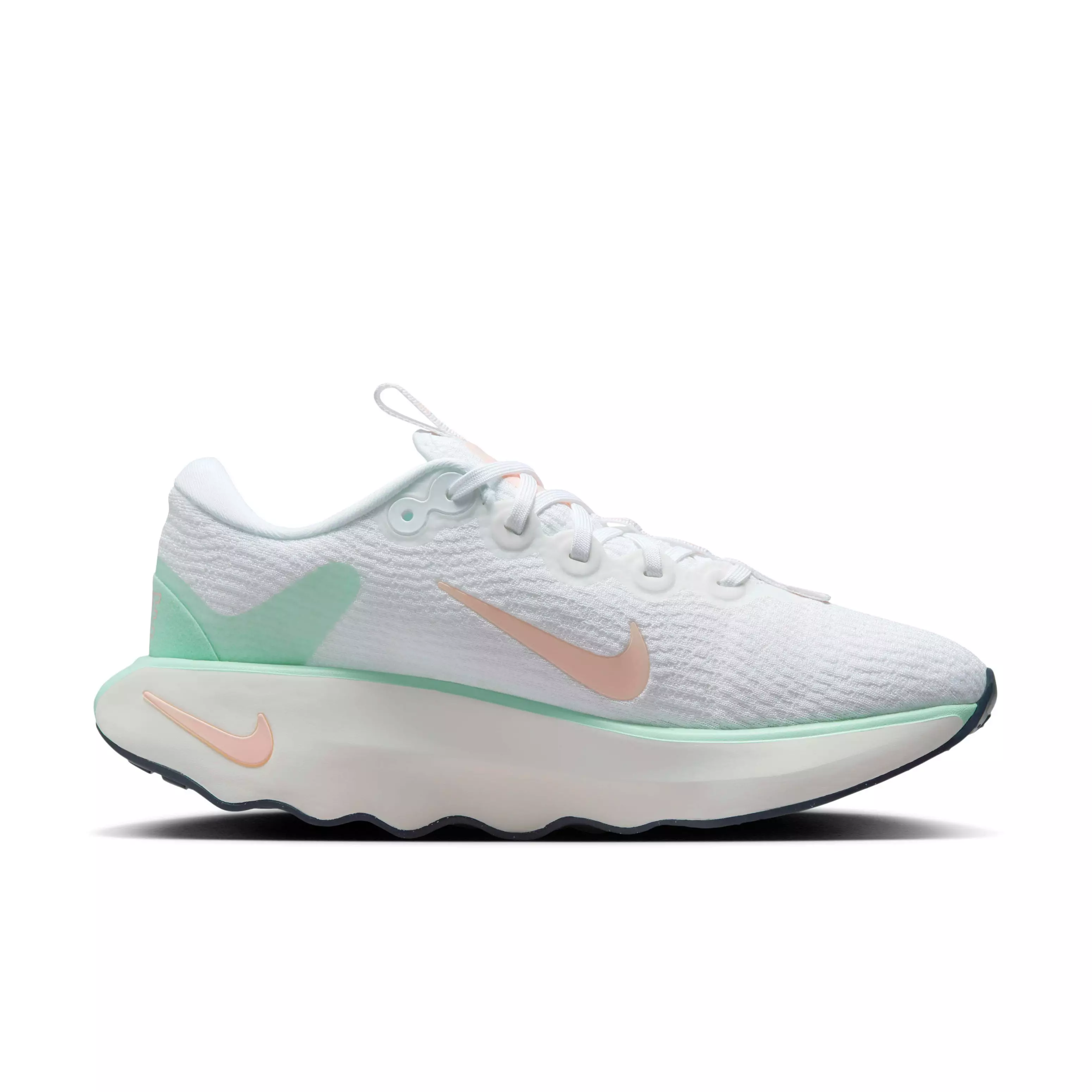 Nike Motiva "White/Mint Foam/Sail/Sunset Tint" Women's Walking Shoe - WHITE/MINT/SAIL/SUNSET