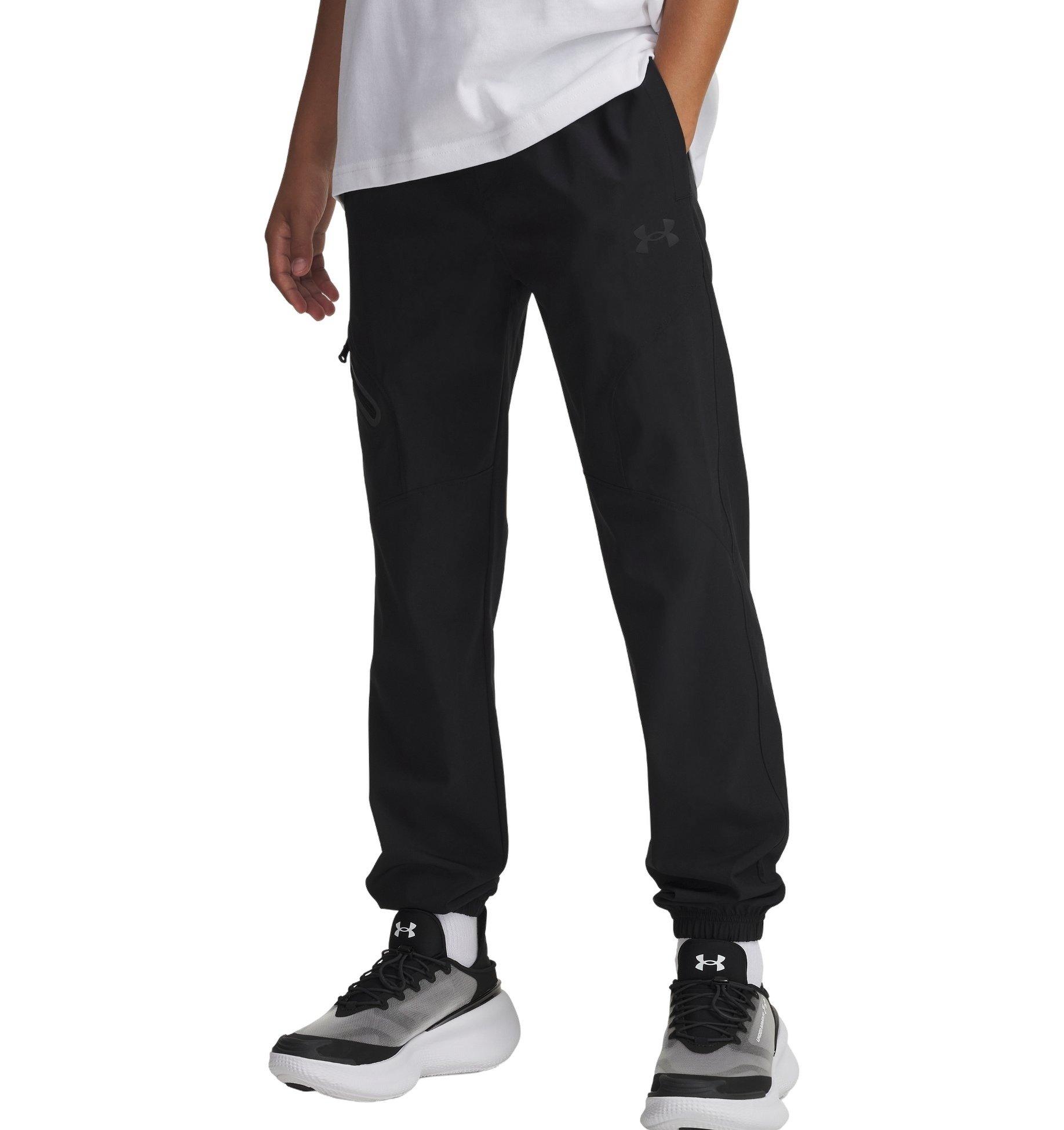 Under Armour Big Boys' Unstoppable Woven Joggers -Black - BLACK Thumbnail View 1