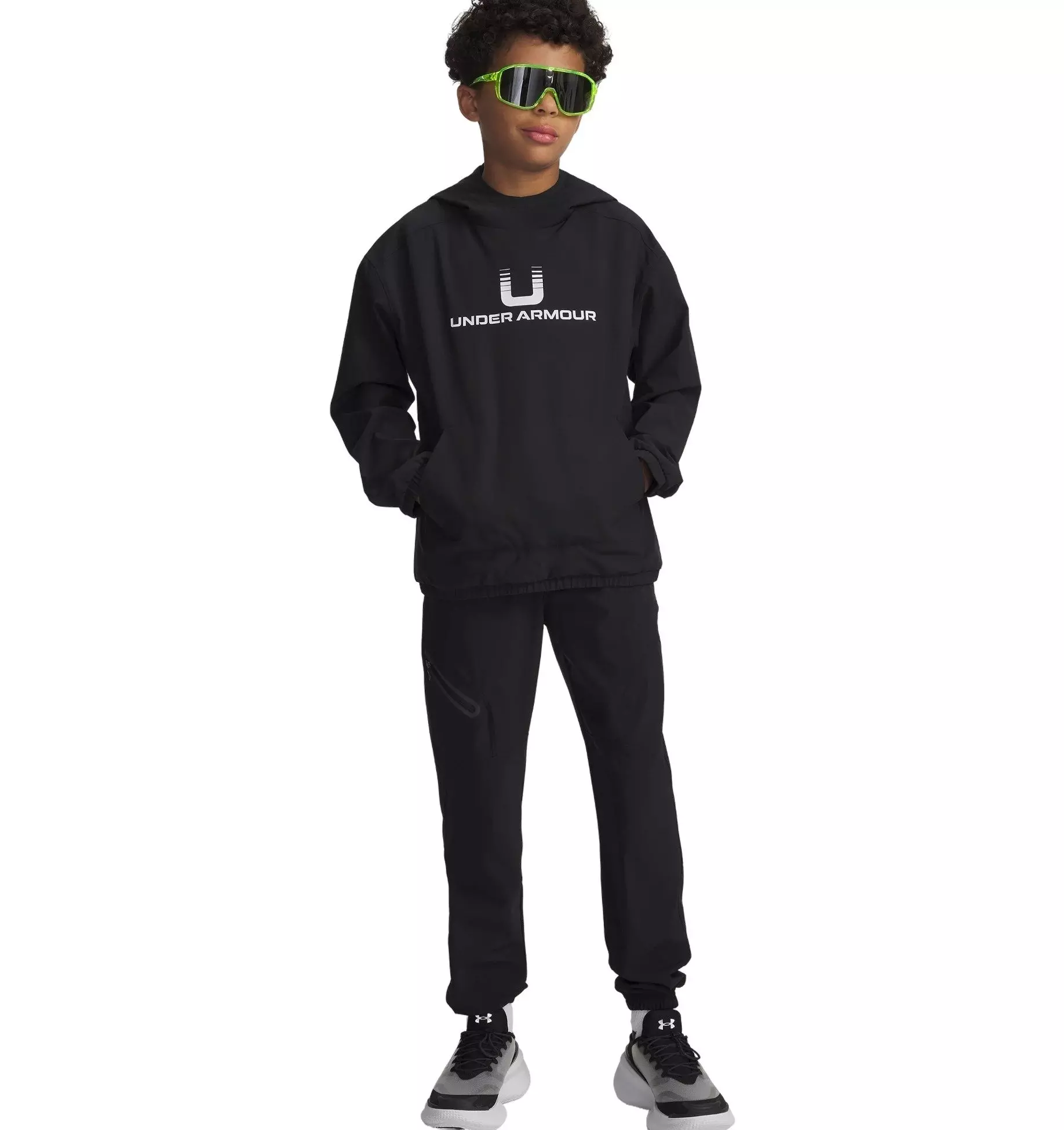 Under Armour Big Boys' Unstoppable Woven Joggers -Black - BLACK