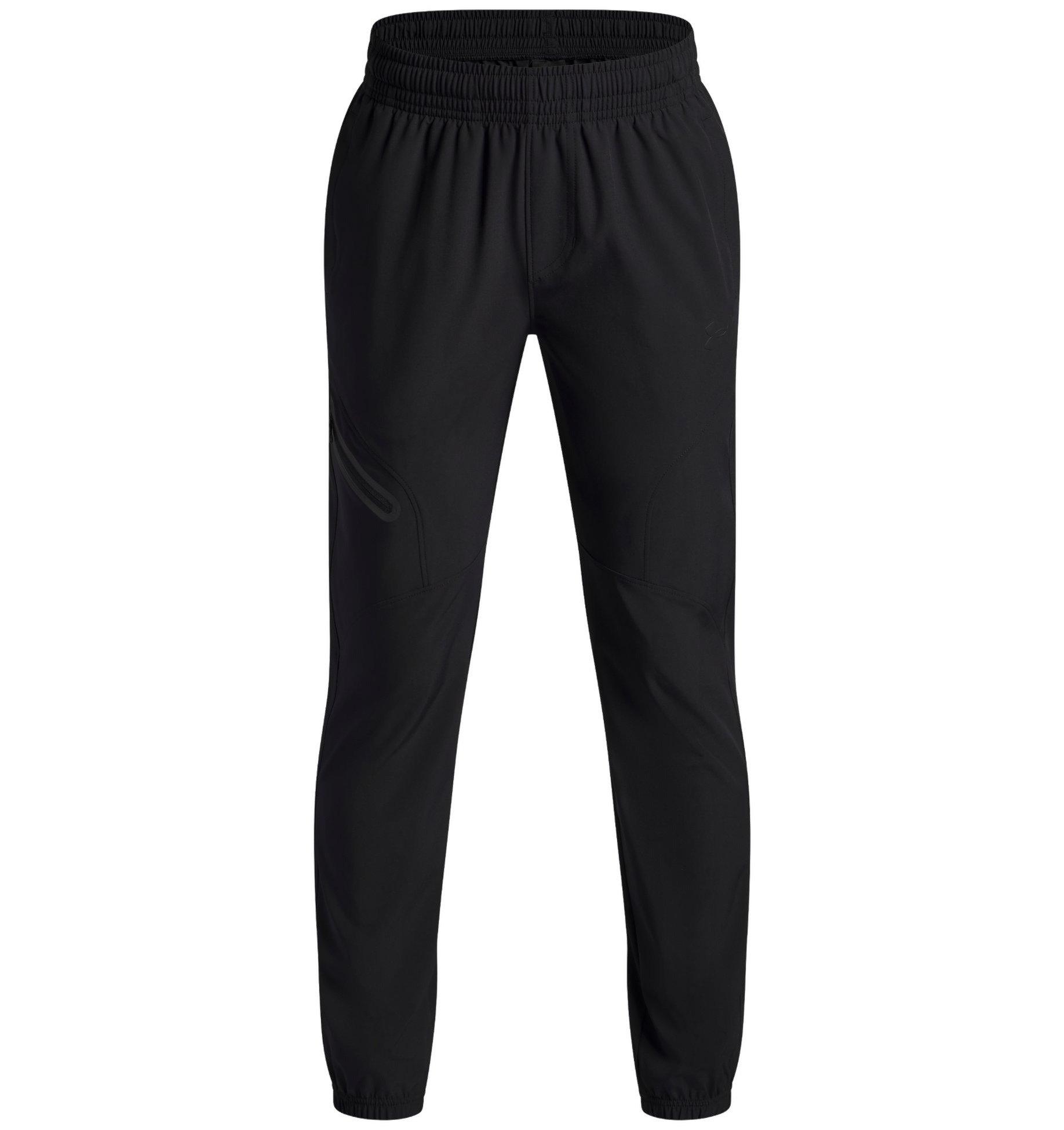 Under Armour Big Boys' Unstoppable Woven Joggers - Black - BLACK Thumbnail View 5