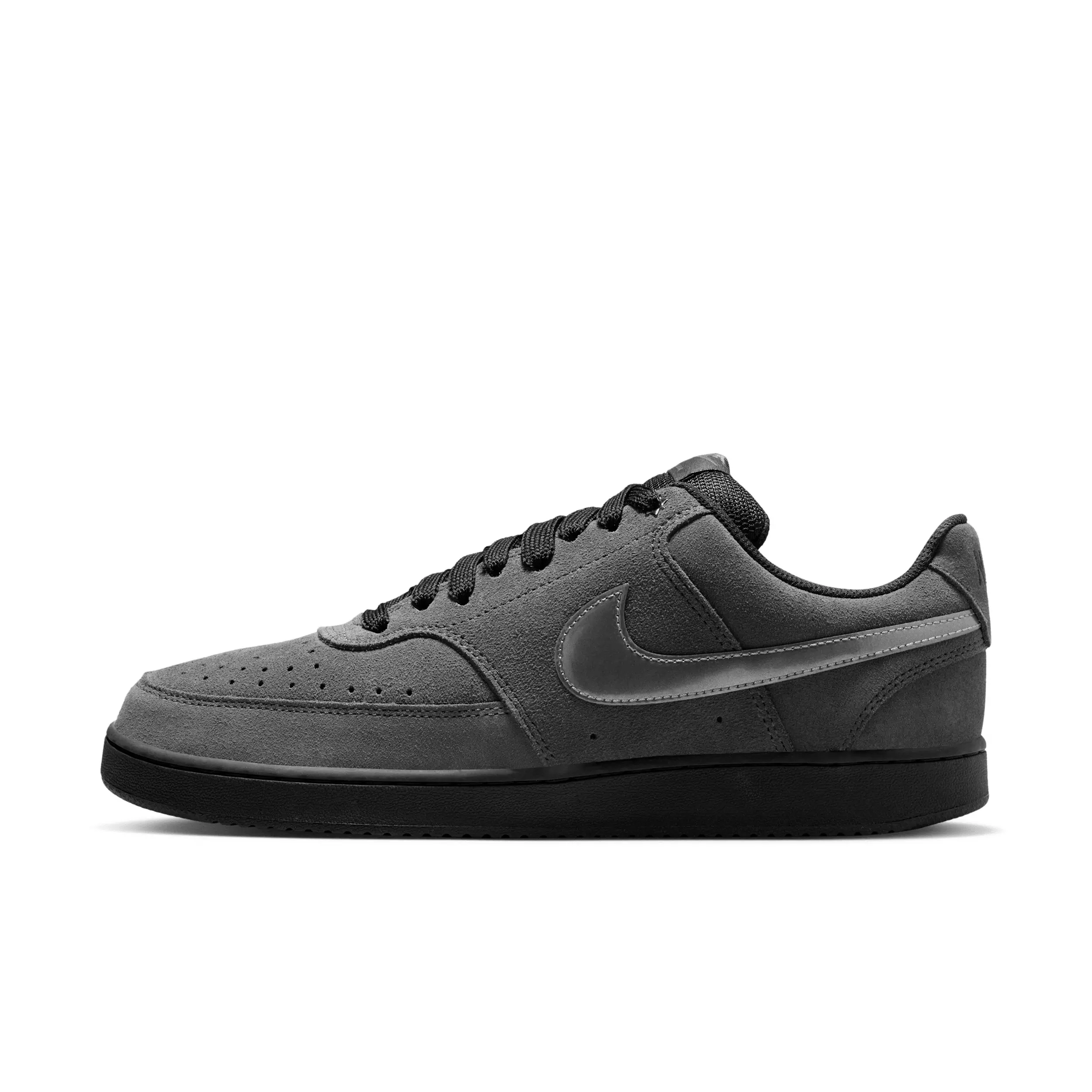 Nike Court Vision Low "Anthracite/Black/Gym Red/Metallic Dark Grey" Men's Shoe - ANTHRACITE/BLACK/RED/DK GREY