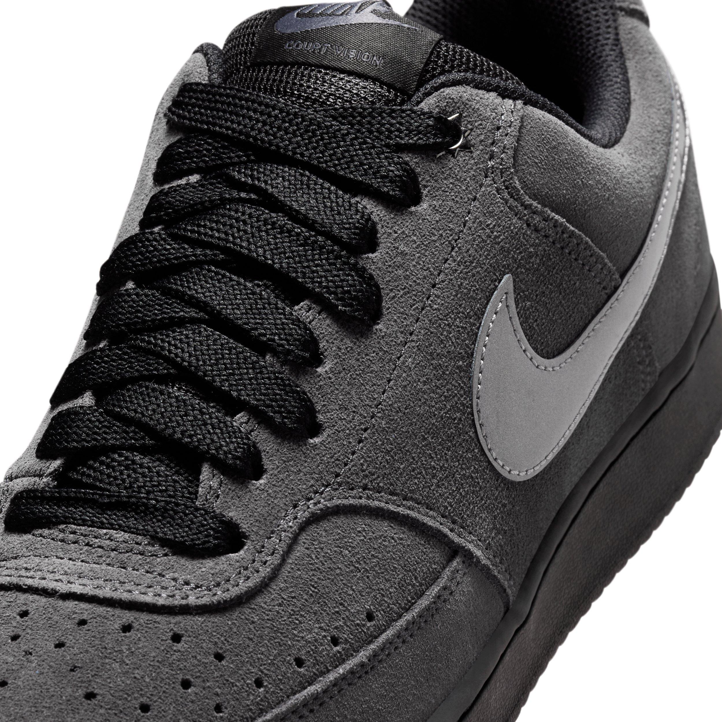 Nike Court Vision Low "Anthracite/Black/Gym Red/Metallic Dark Grey" Men's Shoe - ANTHRACITE/BLACK/RED/DK GREY Thumbnail View 7