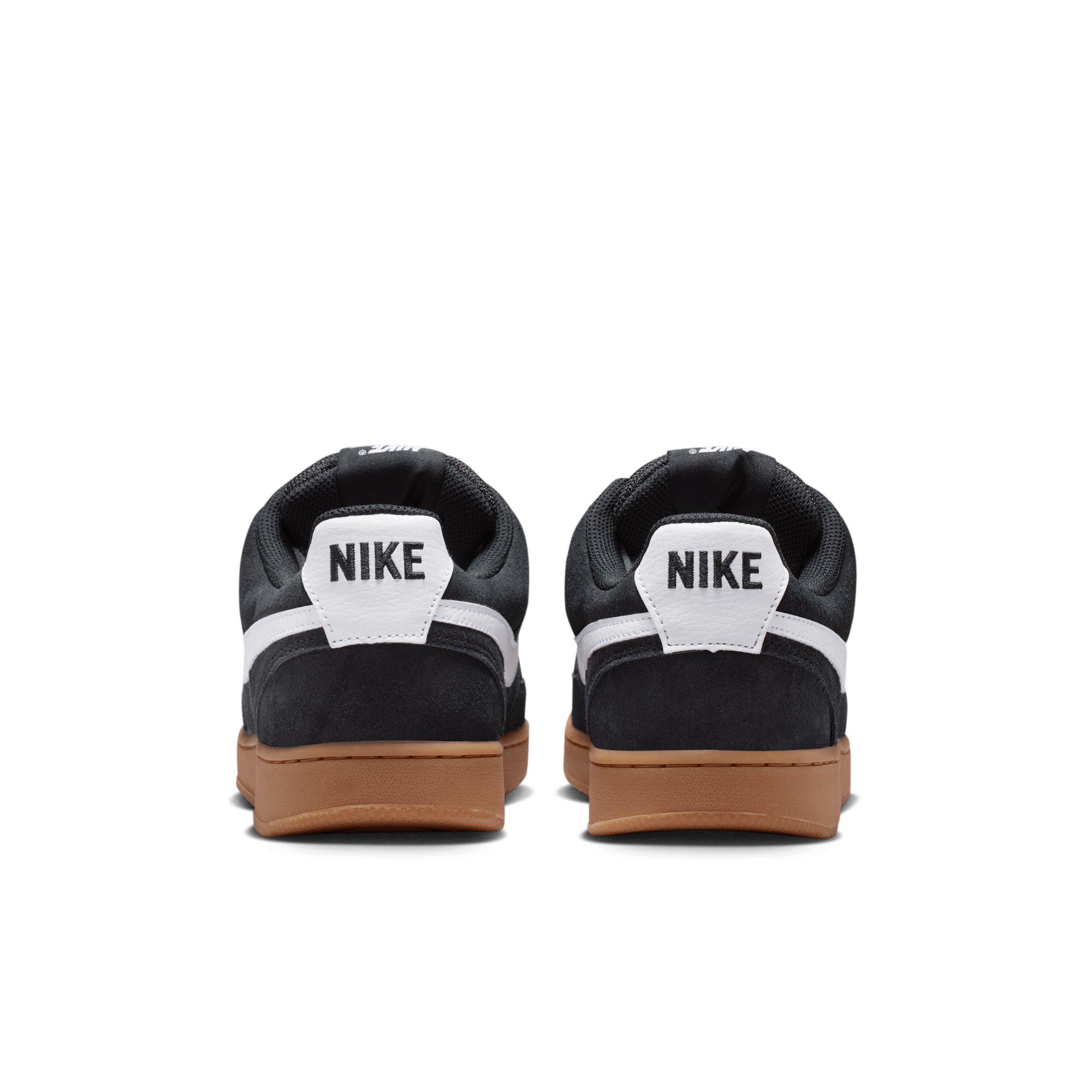 Nike Court Vision Low "Black/Gum Medium Brown/White" Men's Shoe - BLACK/MD BROWN/WHITE Thumbnail View 5