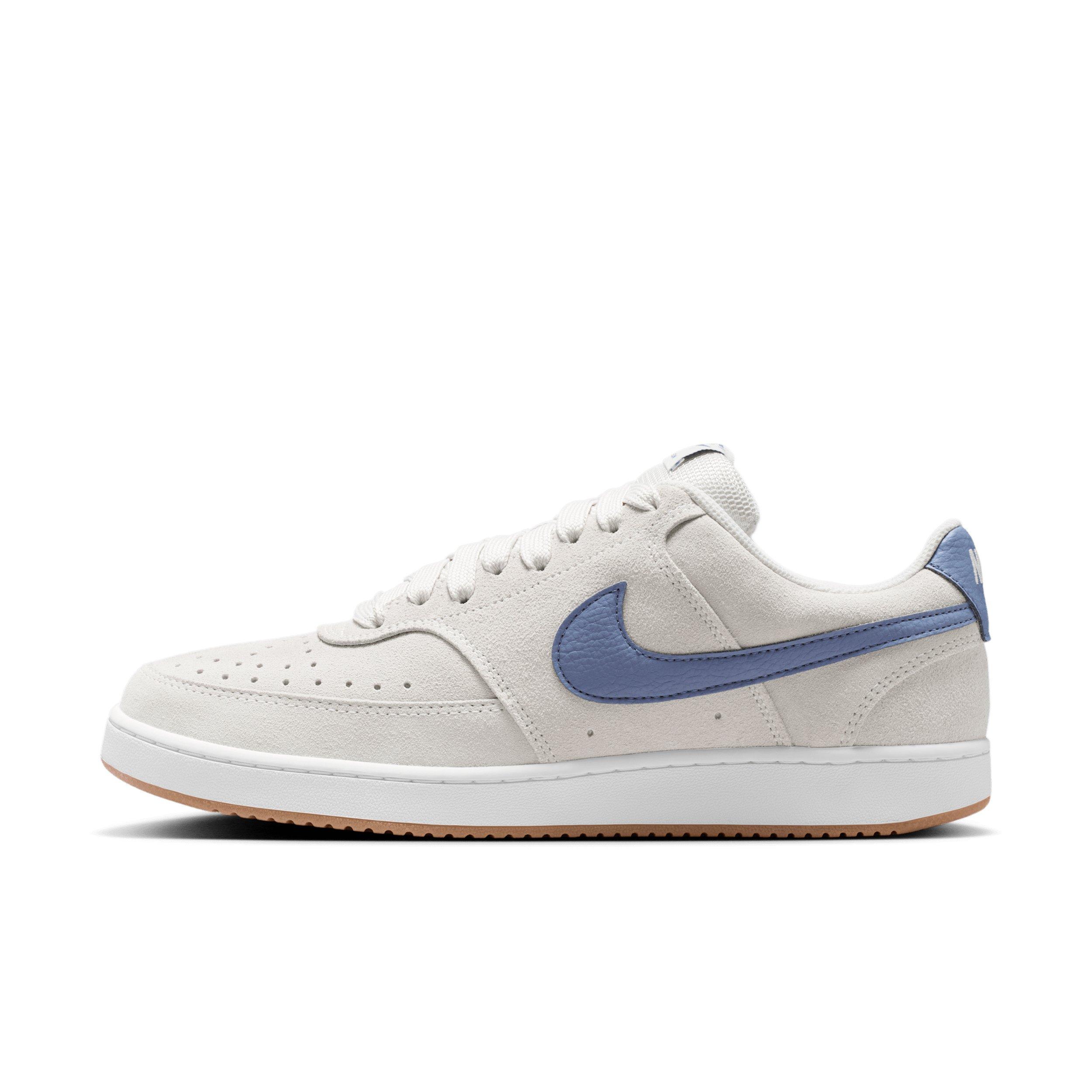 Nike Court Vision Low "Vast Grey/White/Gum Medium Brown/Diffused Blue" Men's Shoe - GREY/WHITE/MD BROWN/BLUE Thumbnail View 2