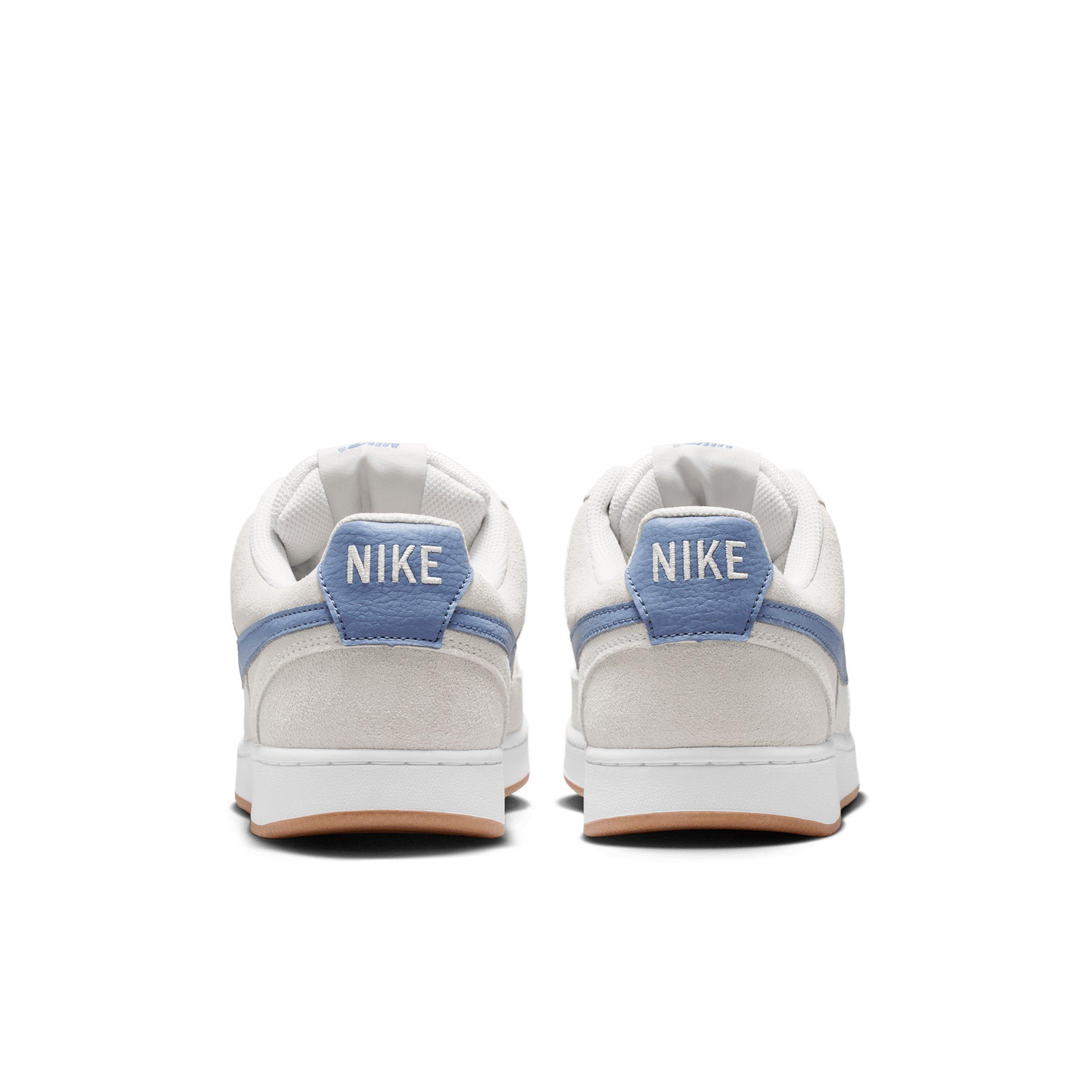 Nike Court Vision Low "Vast Grey/White/Gum Medium Brown/Diffused Blue" Men's Shoe - GREY/WHITE/MD BROWN/BLUE Thumbnail View 5