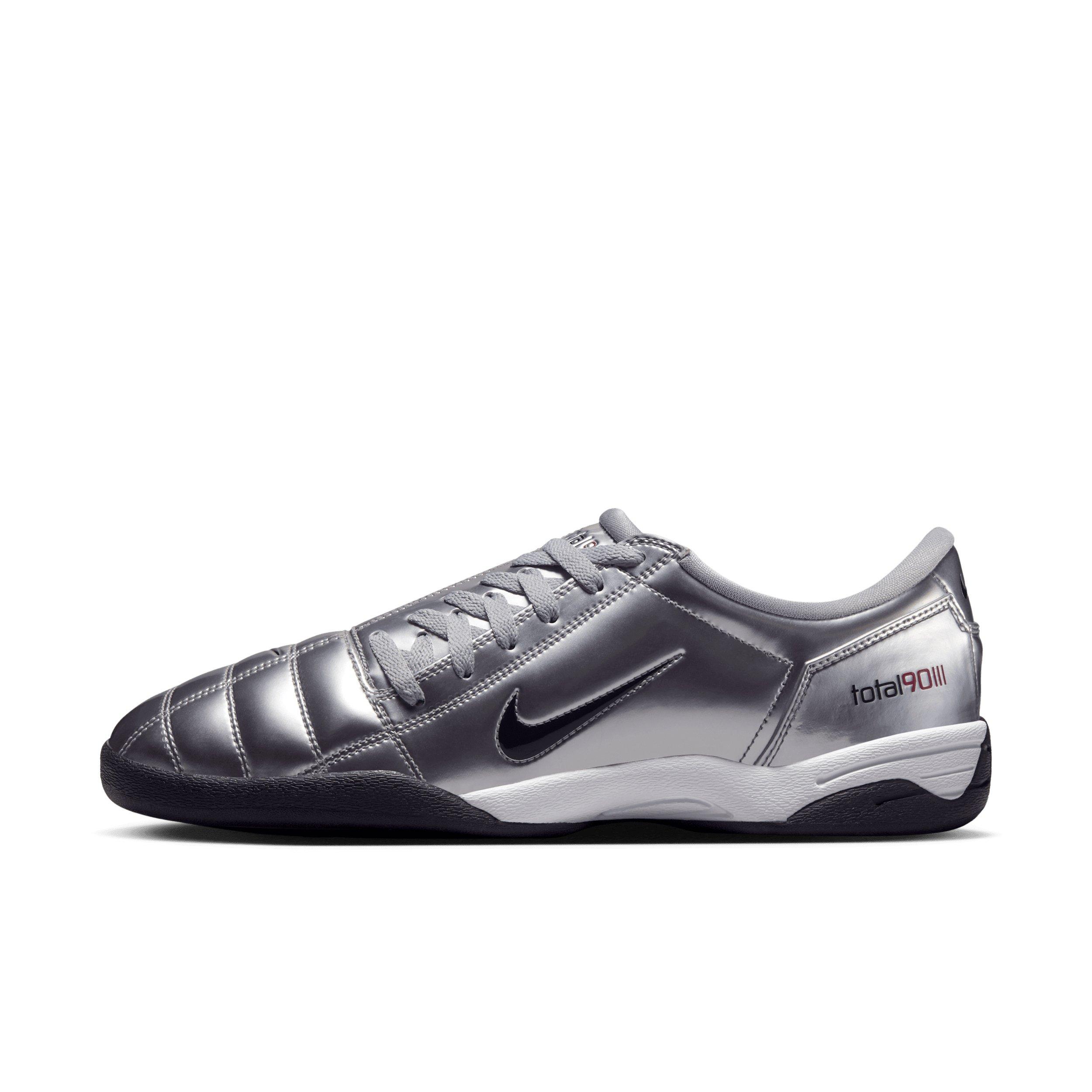 Nike T90 SP "Metallic Silver/University Red/Black" Men's Shoe - SILVER/RED/BLACK Thumbnail View 2