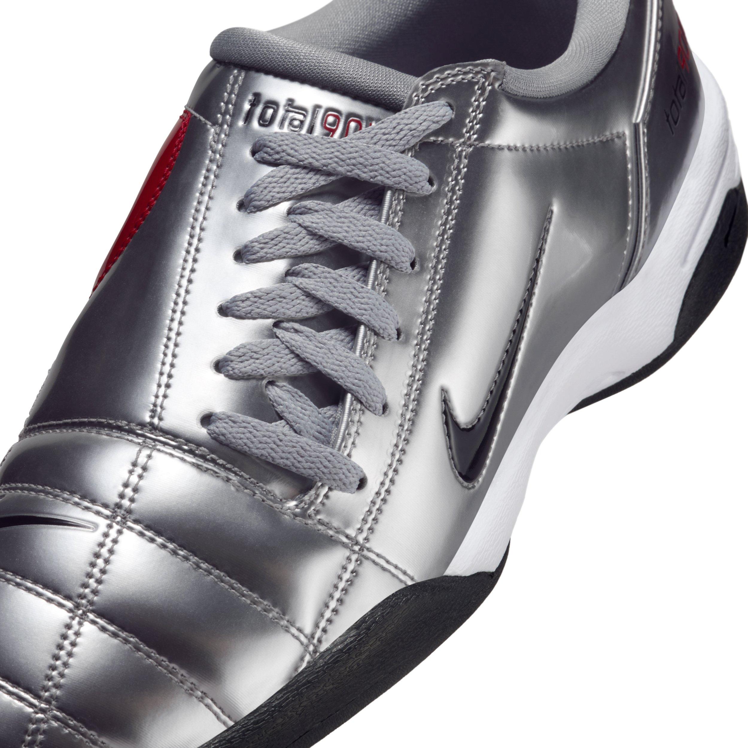 Nike T90 SP "Metallic Silver/University Red/Black" Men's Shoe - SILVER/RED/BLACK Thumbnail View 7