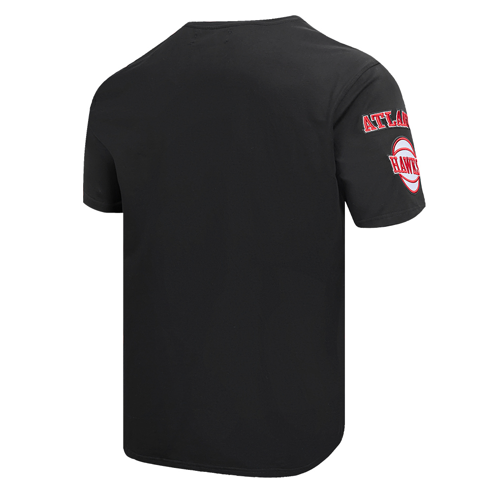 Pro Standard Men's NBA Atlanta Hawks Old English Tee - Black - BLACK Thumbnail View 4