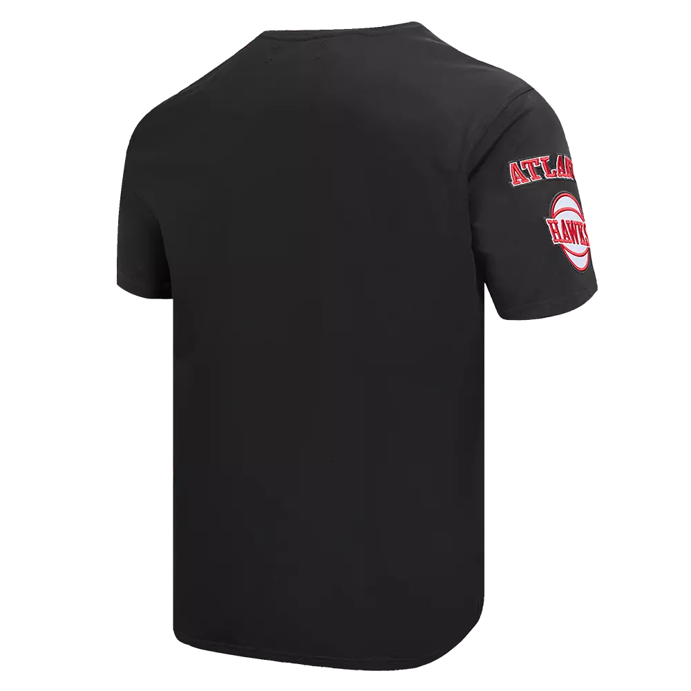Pro Standard Men's NBA Atlanta Hawks Old English Tee -Black - BLACK