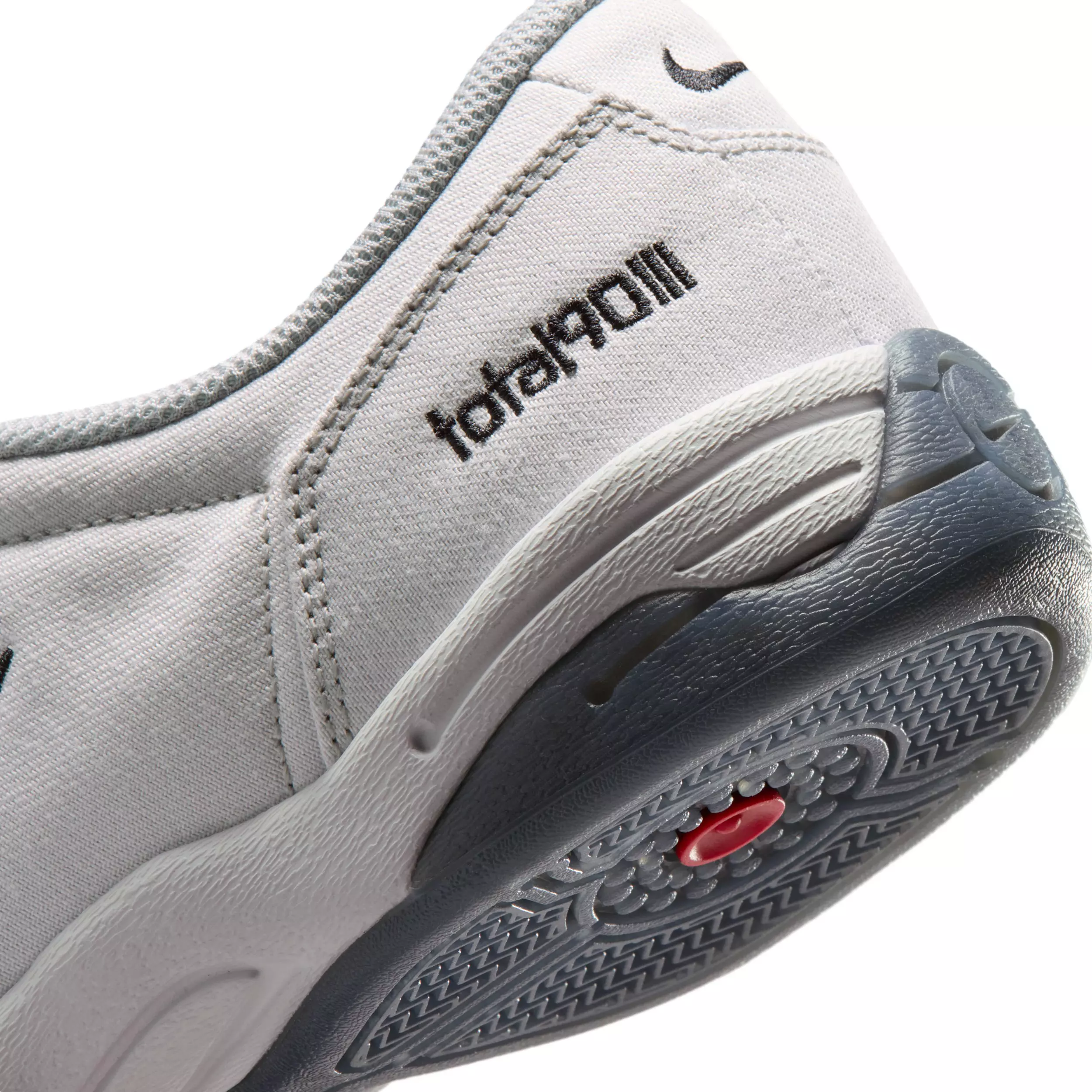 Nike Total 90 Premium "Light Smoke Grey/University Red/Photon Dust/Black" Men's Shoe - LT GREY/RED/DUST/BLACK