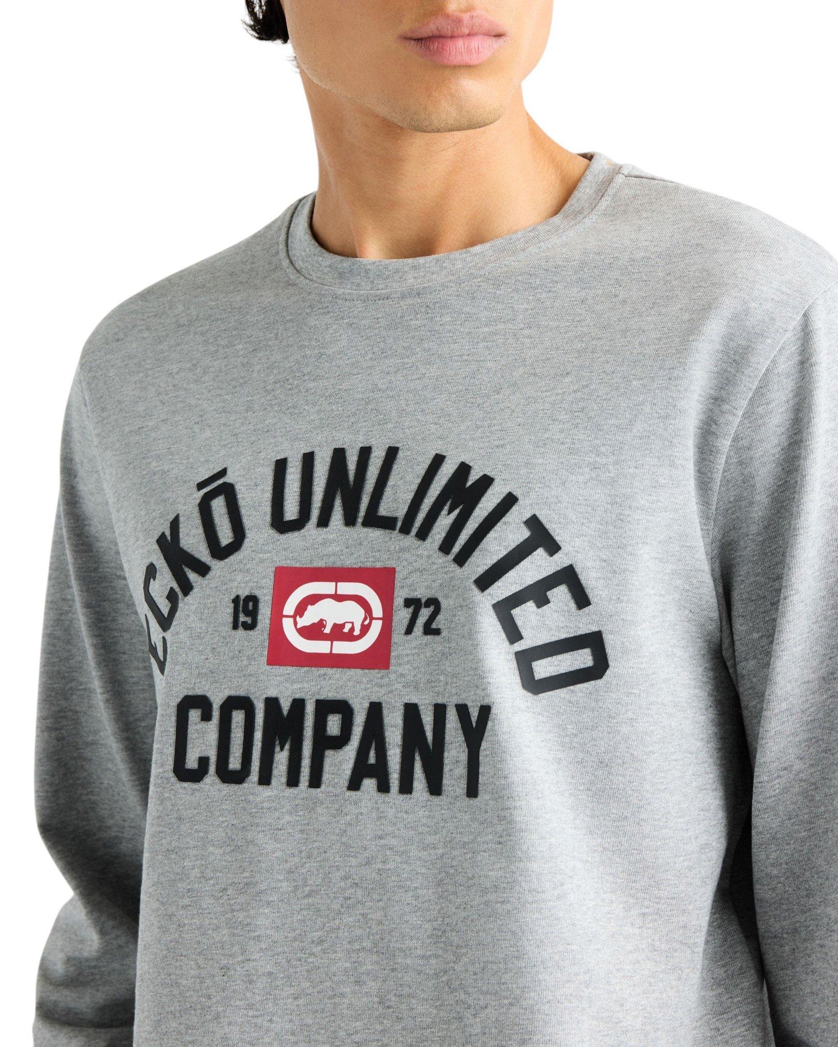 ecko unltd. Men's Classic Arch Long Sleeve Tee - Grey - GREY