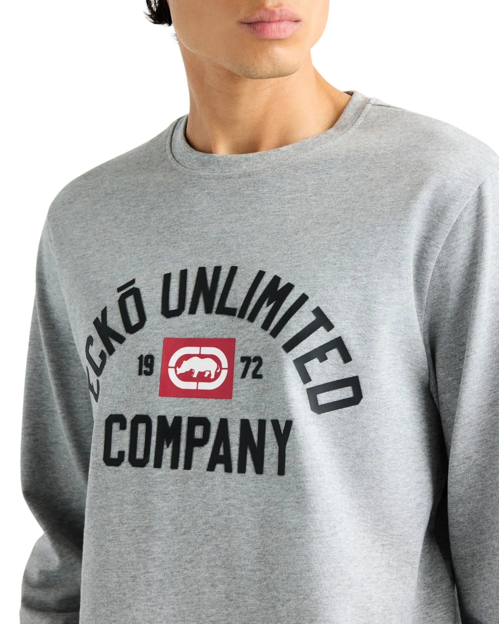 ecko unltd. Men's Classic Arch Long Sleeve Tee - Grey - GREY