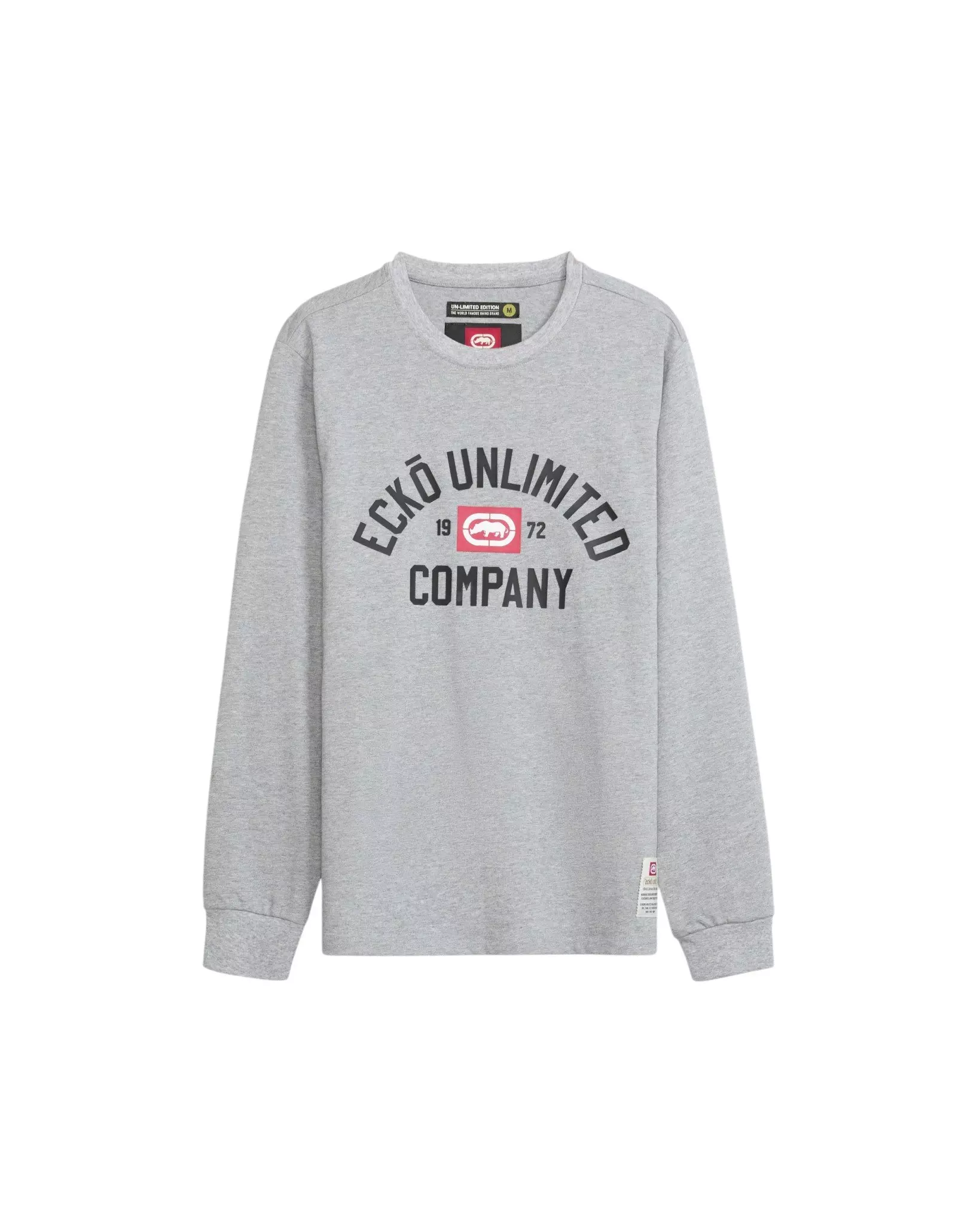 ecko unltd. Men's Classic Arch Long Sleeve Tee - Grey - GREY